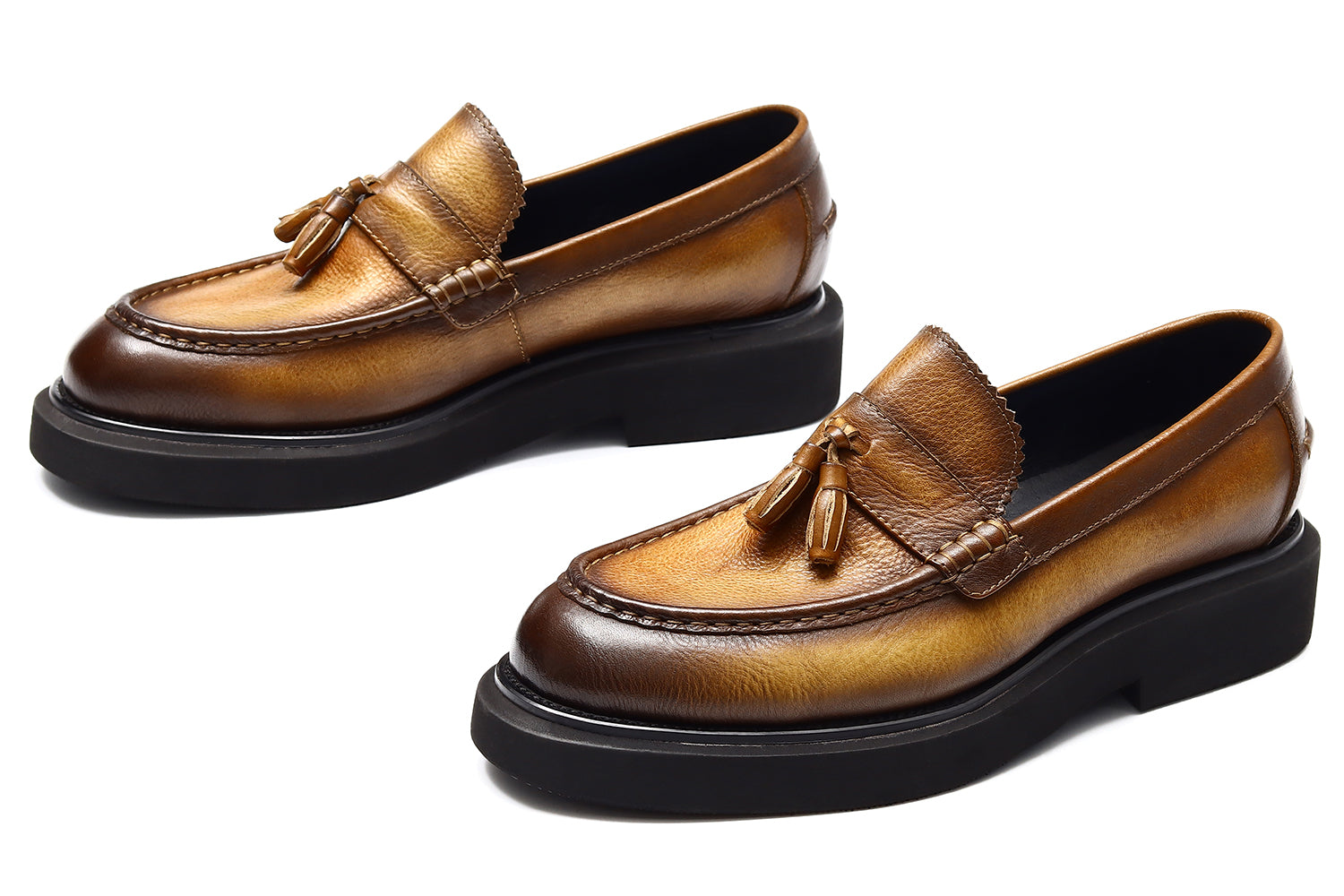 Mocasines formales con borlas para hombre