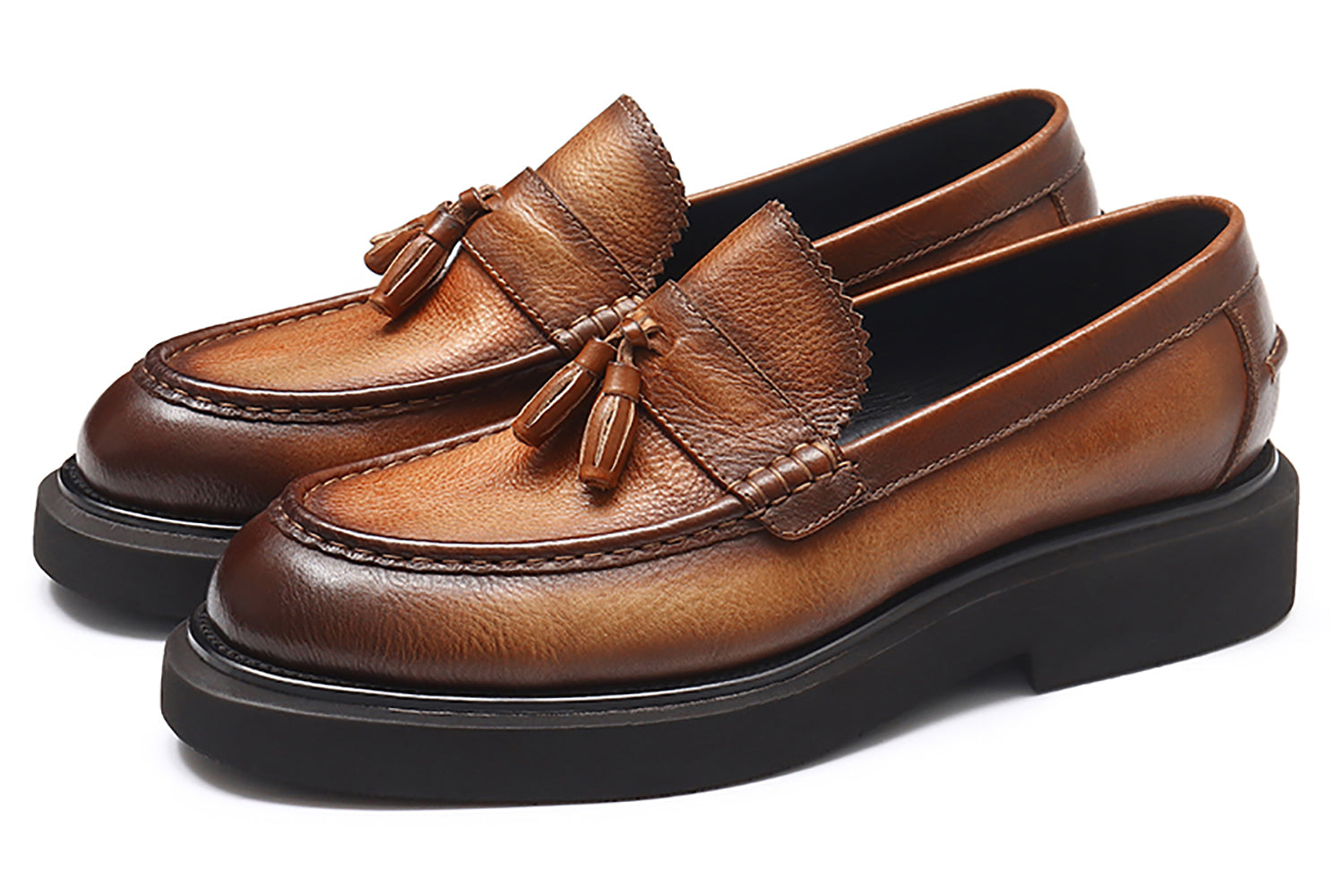 Mocasines formales con borlas para hombre