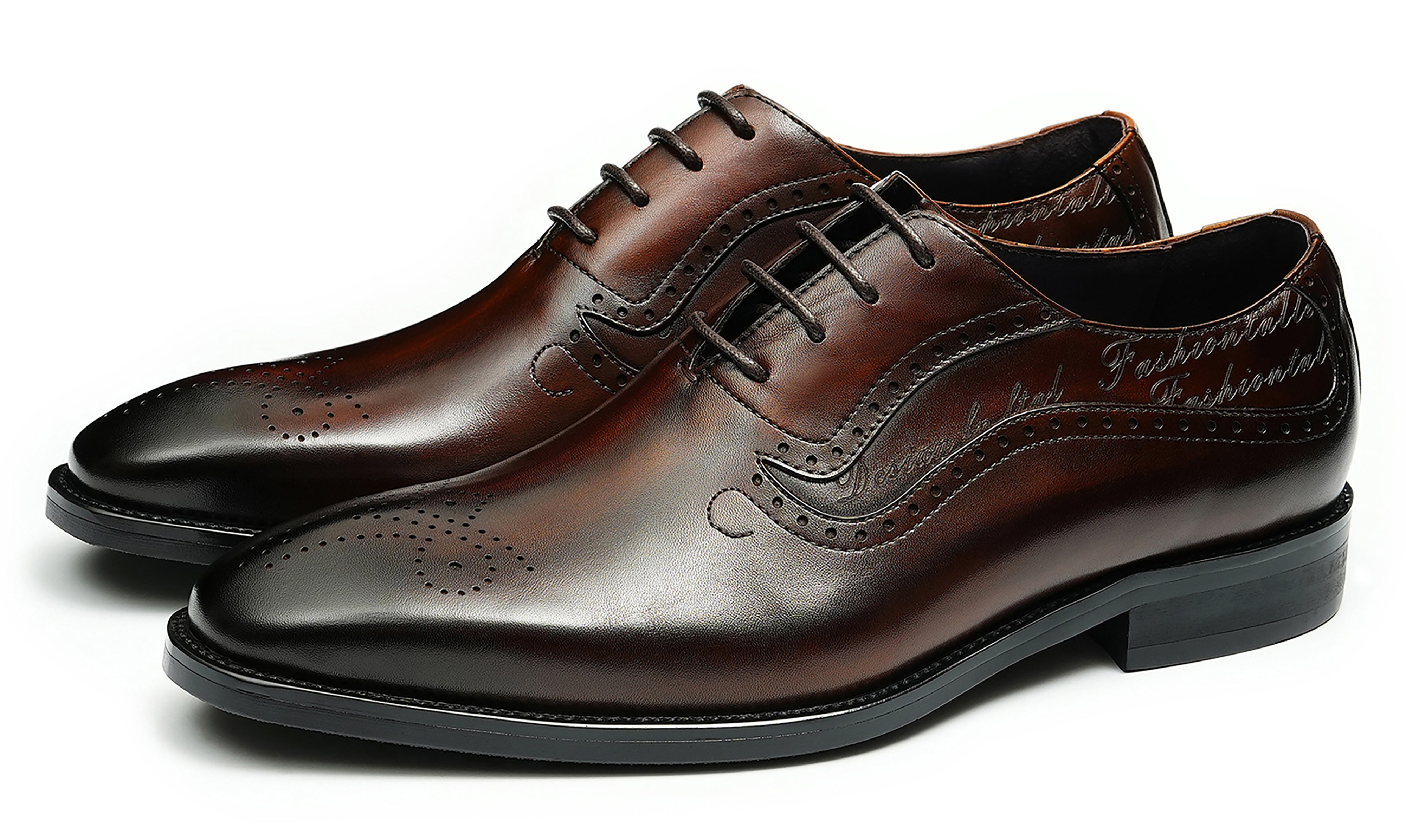 Men's Plain Toe Brogues Oxfords Formal Shoes