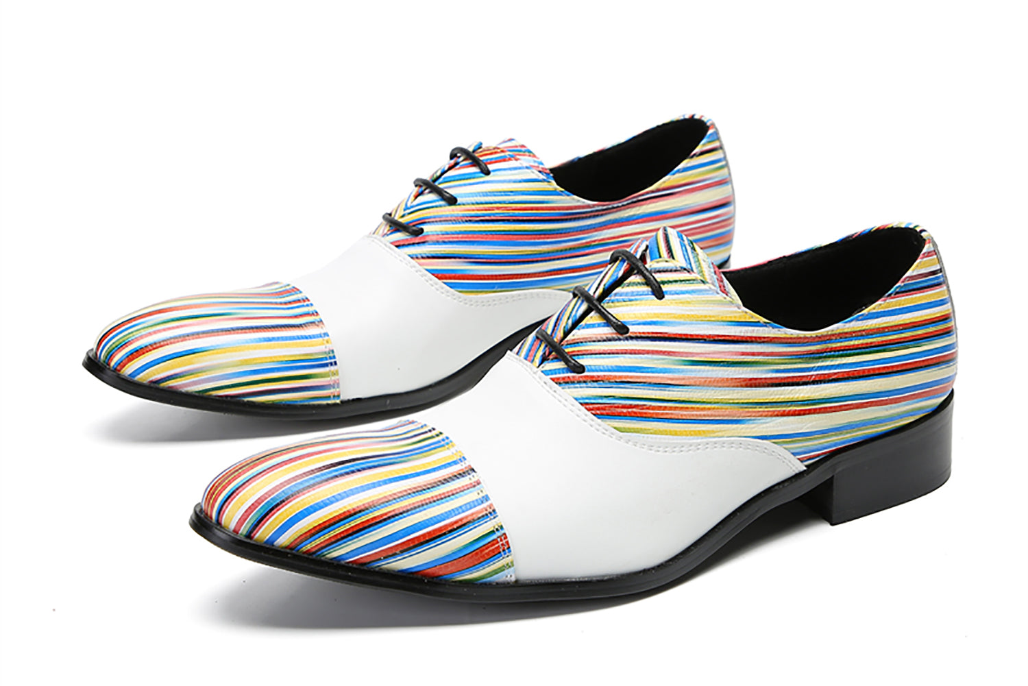 Men's Color-White Dress Oxfords