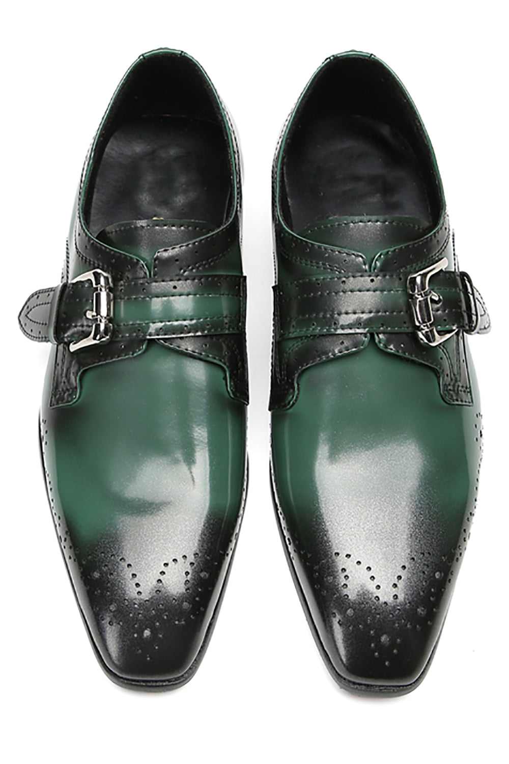 Men's Brogues Single Buckle Monk Strap Loafers