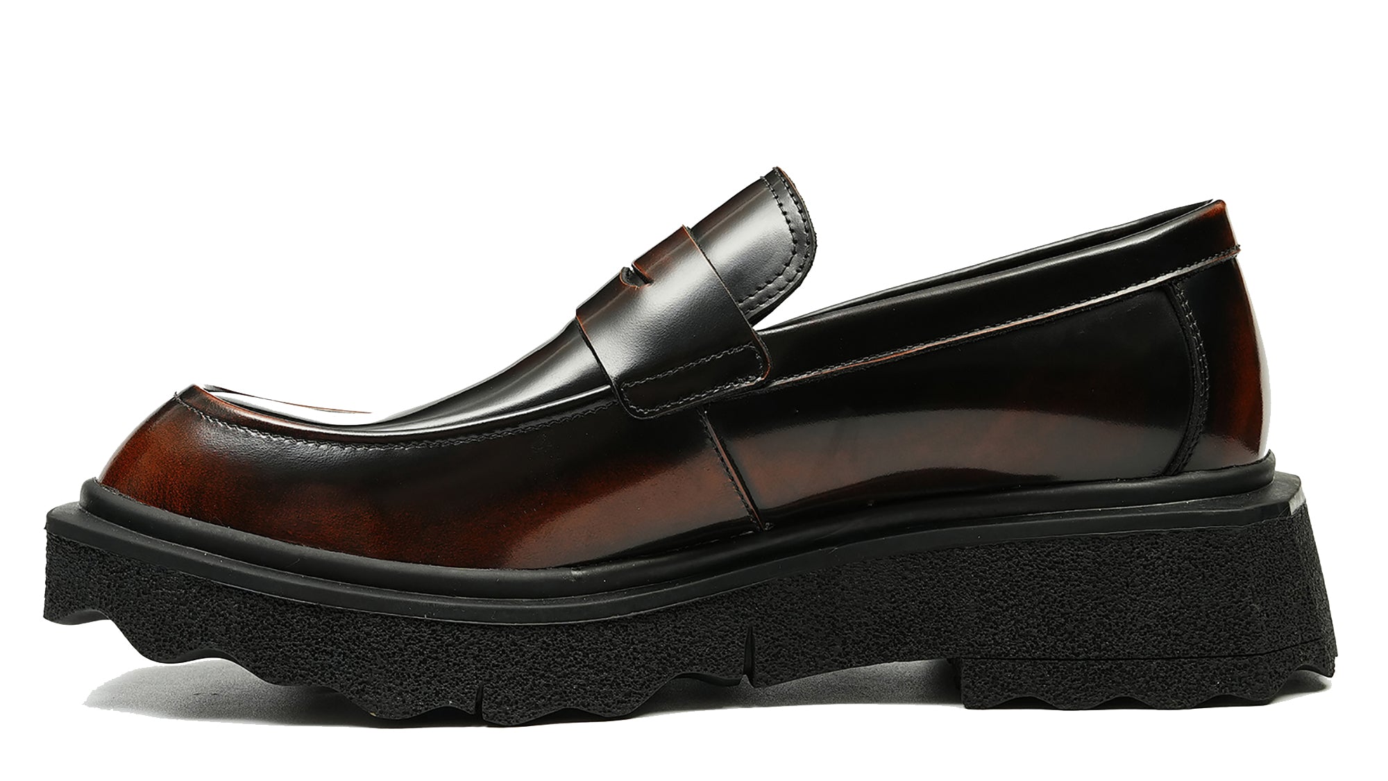 Mocasines Penny de suela gruesa a la moda para hombre