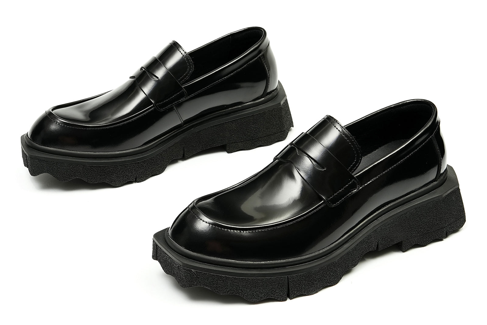 Mocasines Penny de suela gruesa a la moda para hombre