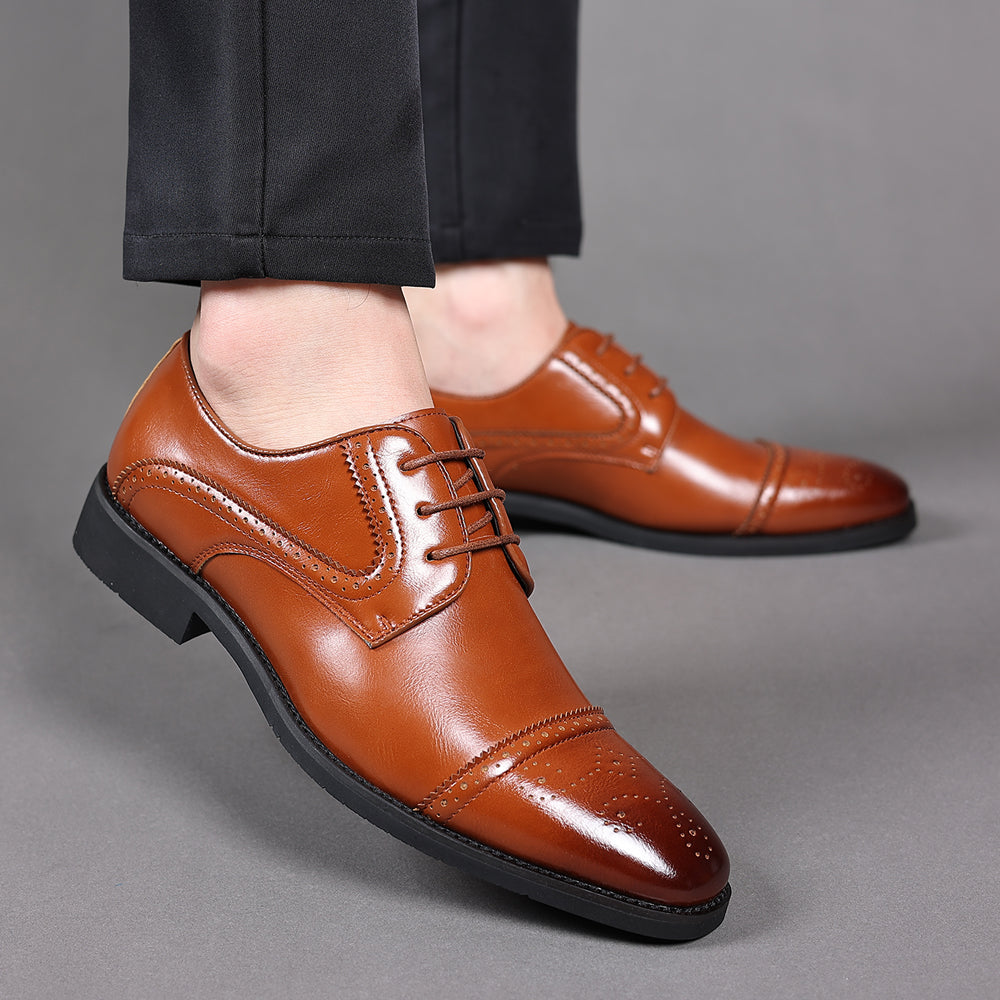 Zapatos Derby semibrogue para hombre