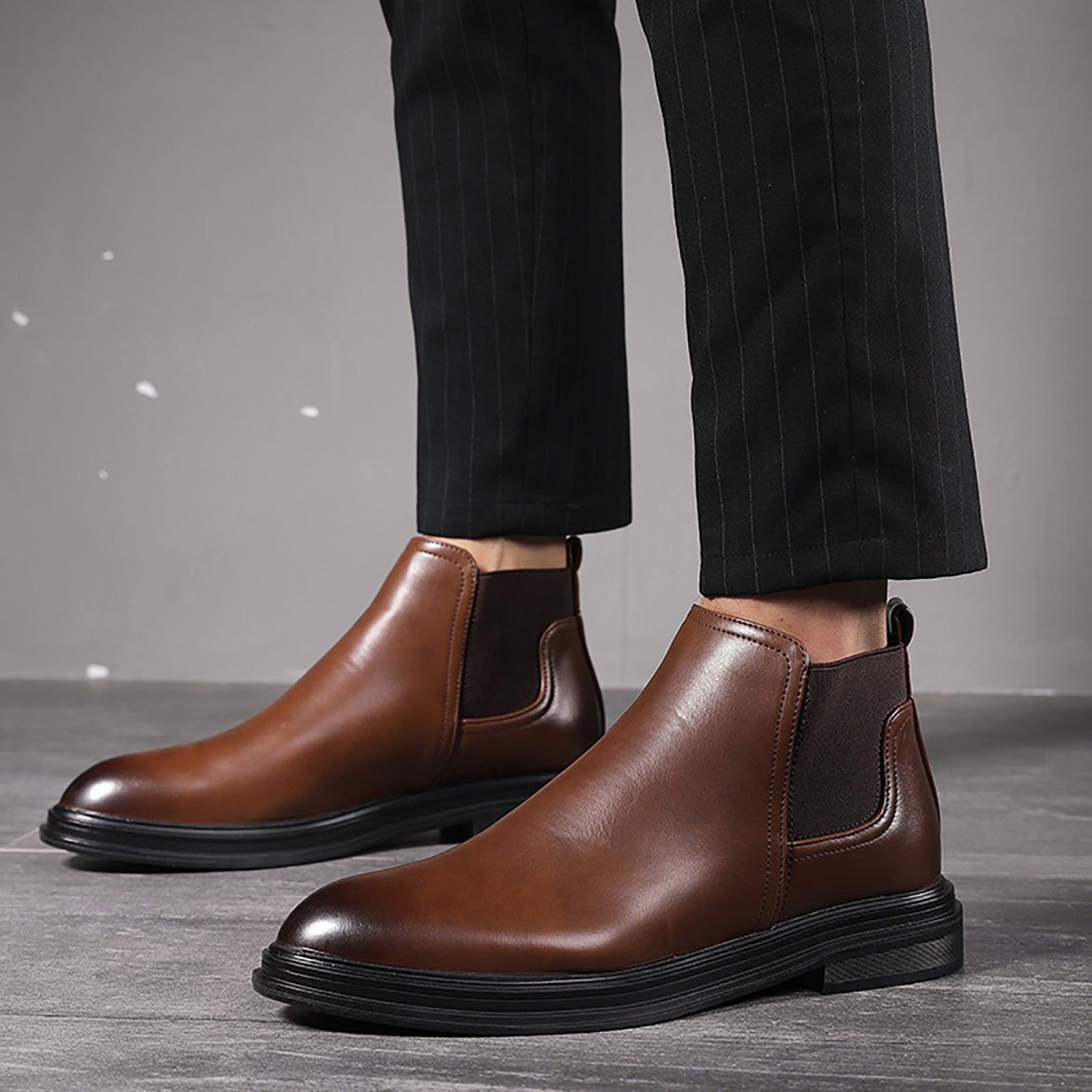 Men's Solid Casual Chelsea Boots