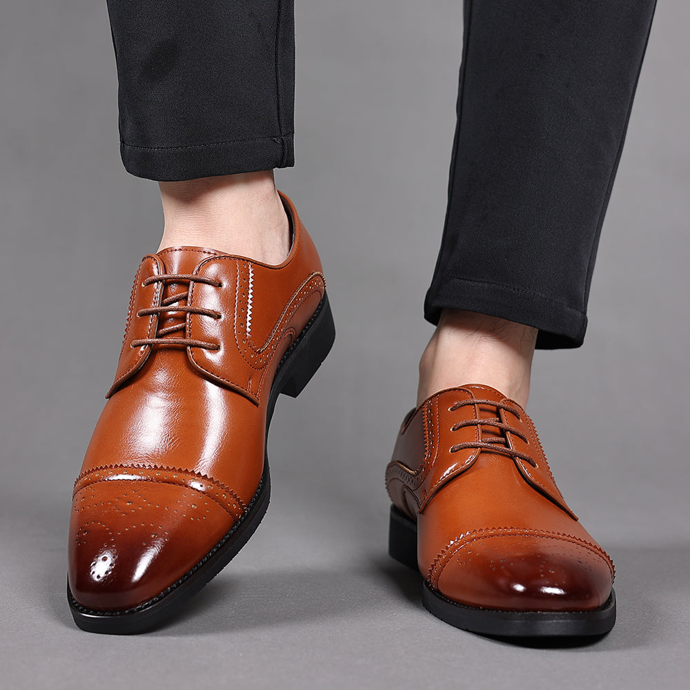 Men's Semi-brogue Derby Shoes