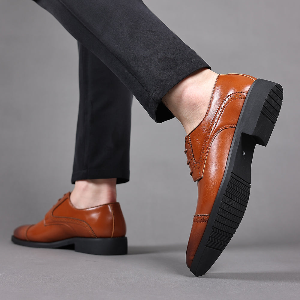 Zapatos Derby semibrogue para hombre