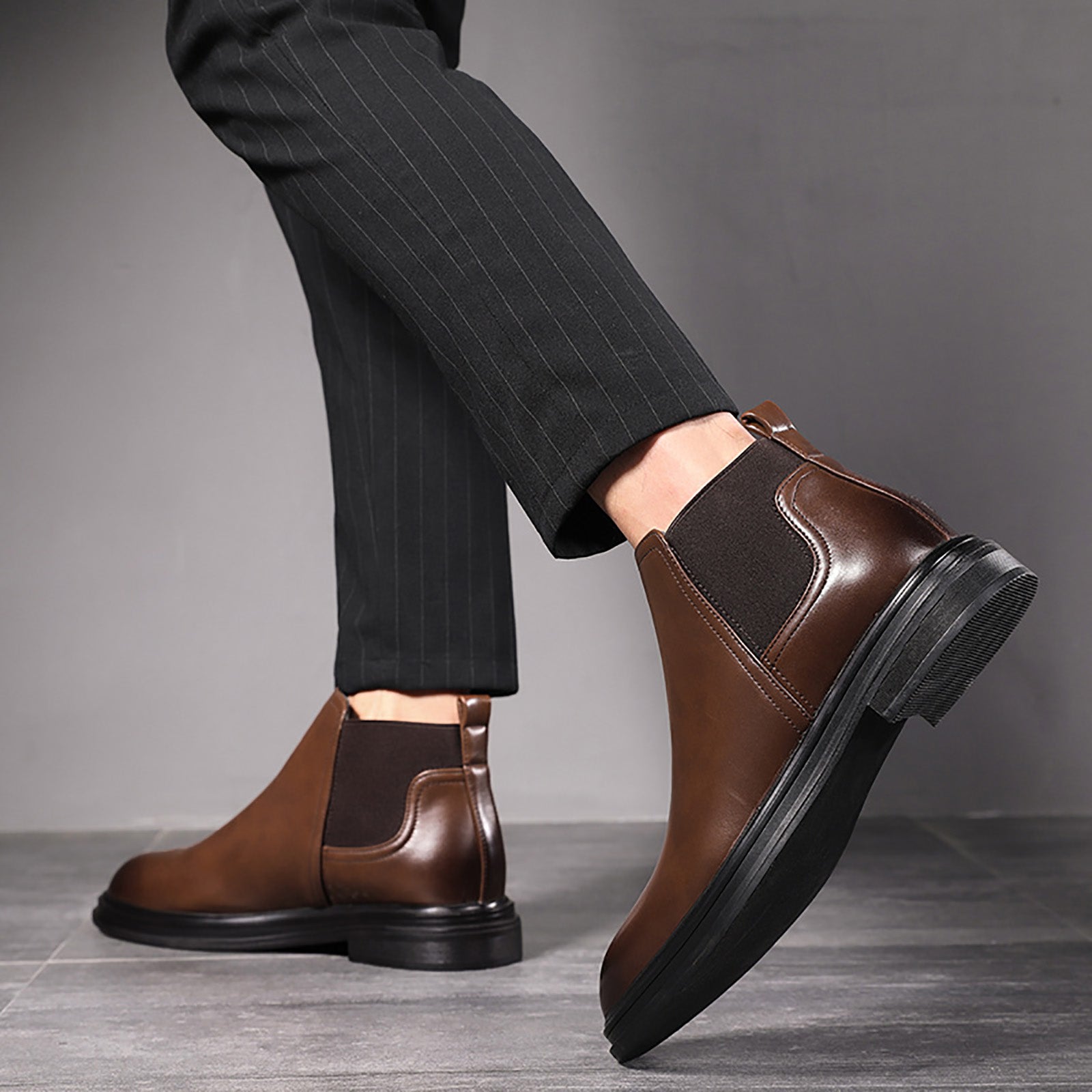 Botas Chelsea informales sólidas para hombre