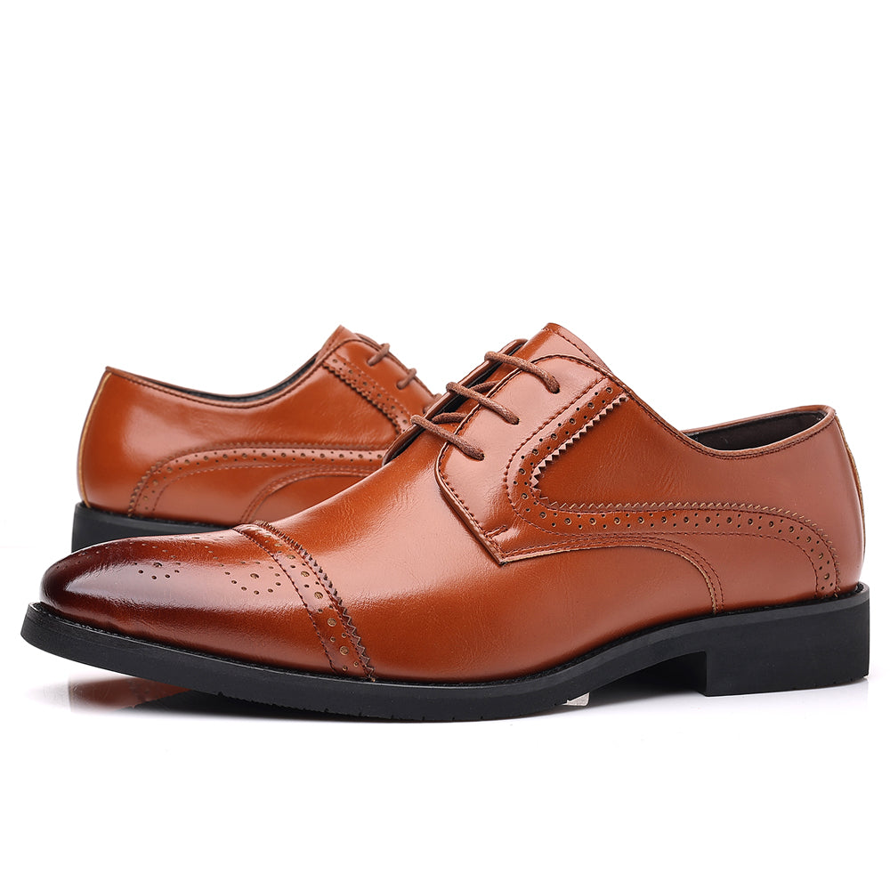 Zapatos Derby semibrogue para hombre