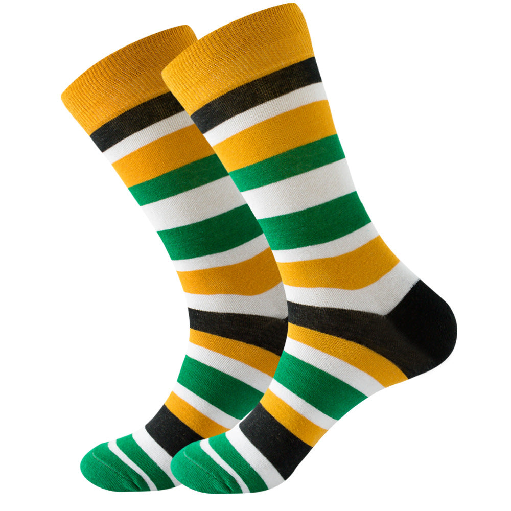 Stripe Series Cotton Socks 1 Pair Set