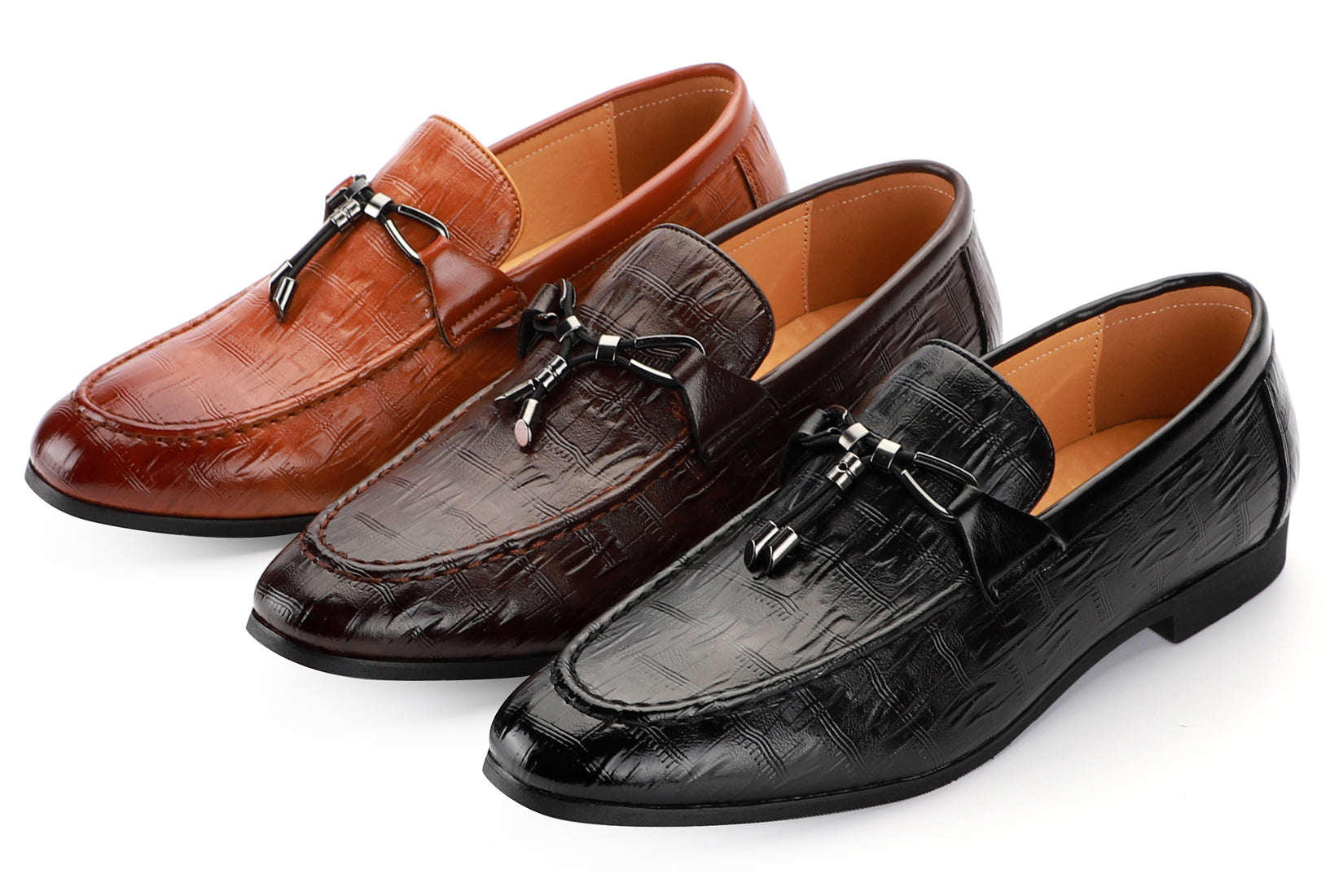 Men's Bow Tassel Smoking Loafers