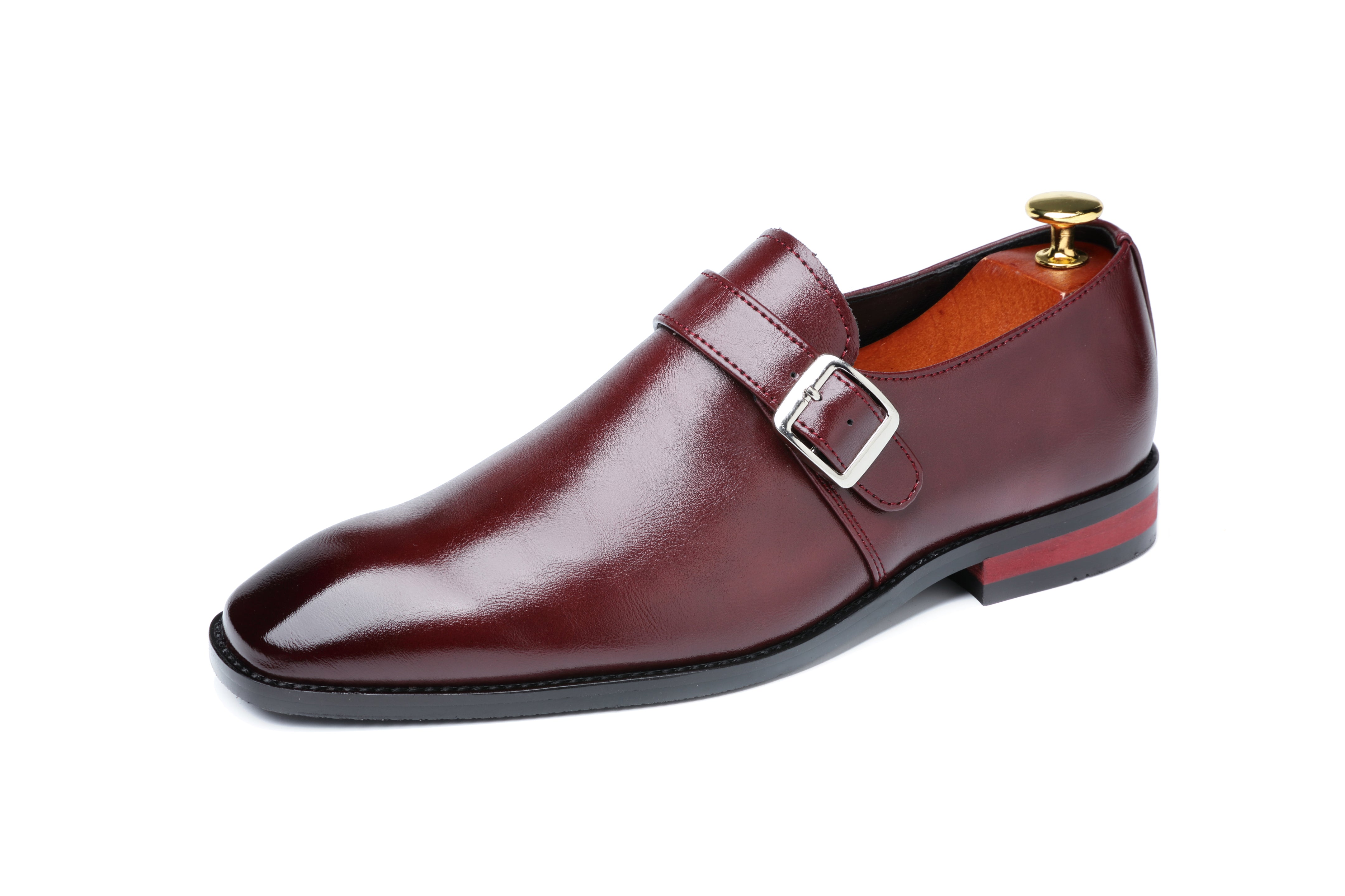 Men's Monk Strap Loafers Plain Toe