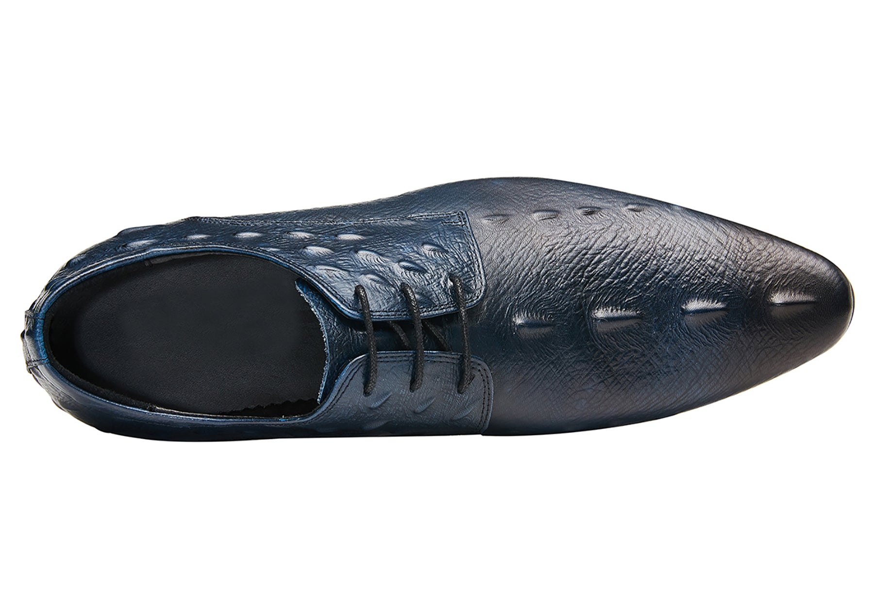 Men's Alligator Pointed Toe Derby Shoes