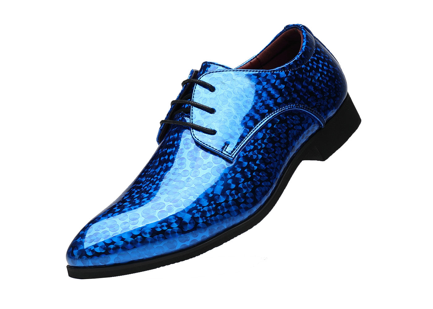 Zapatos Derby de charol floral para hombre