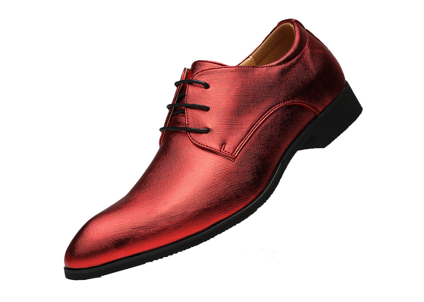Men's Plain Matte Leather Derby Shoes