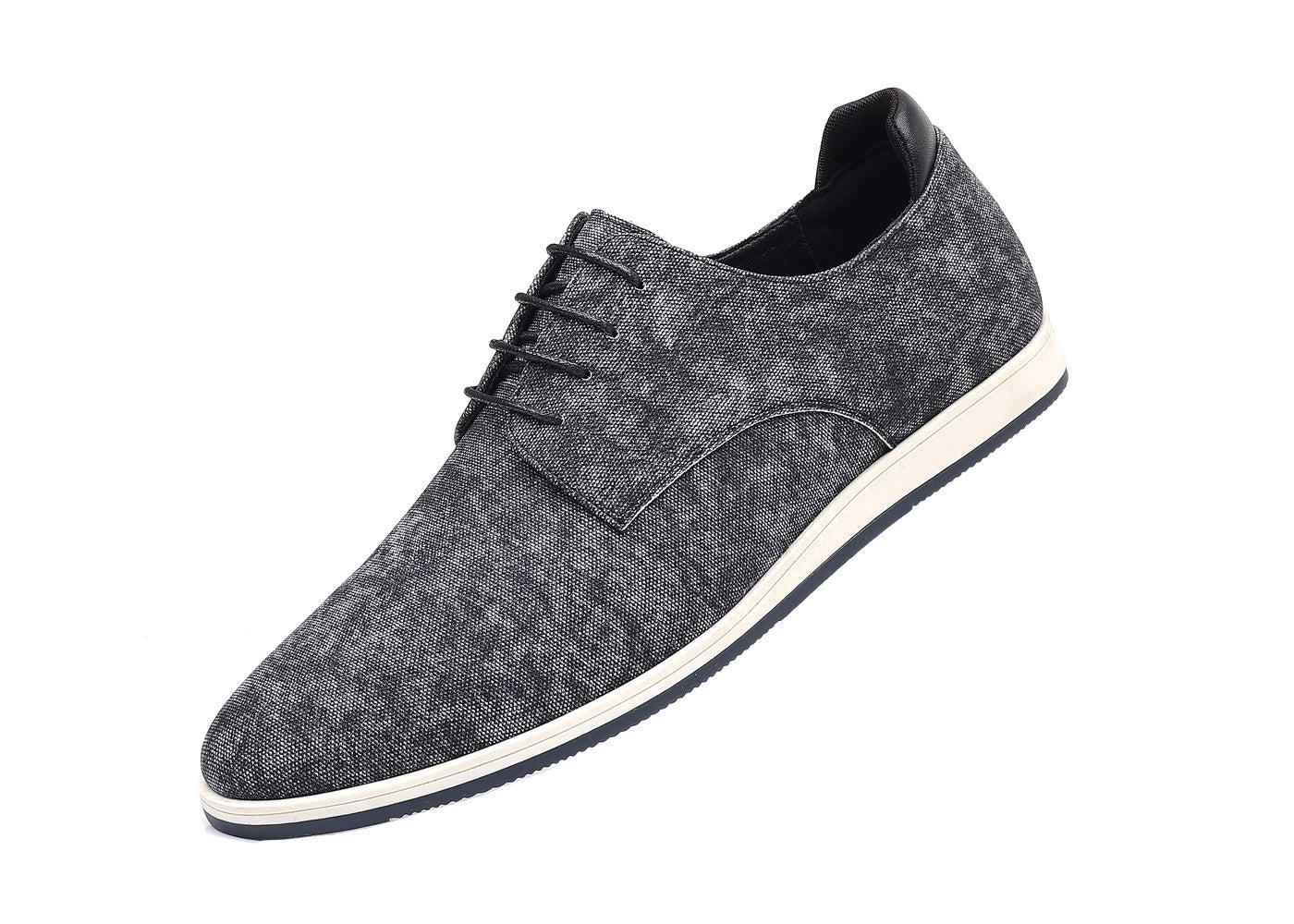 Oxfords de mezclilla con punta lisa para hombre