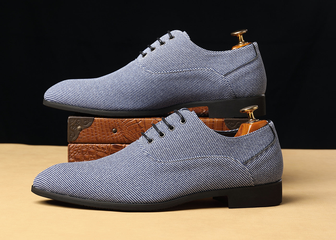 Men's Denim Stripes Oxfords