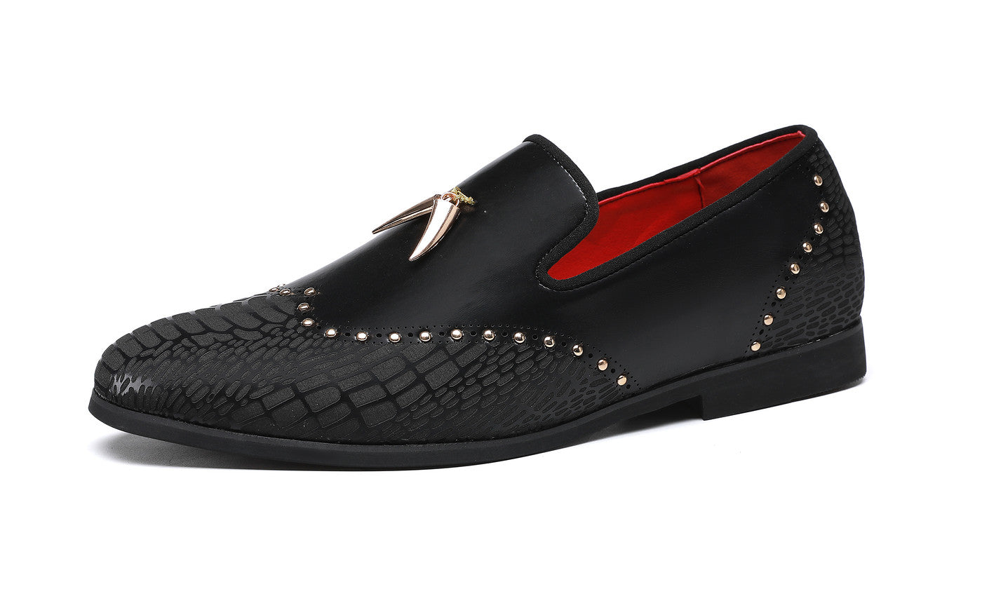 Mocasines Brogues con tachuelas para hombre