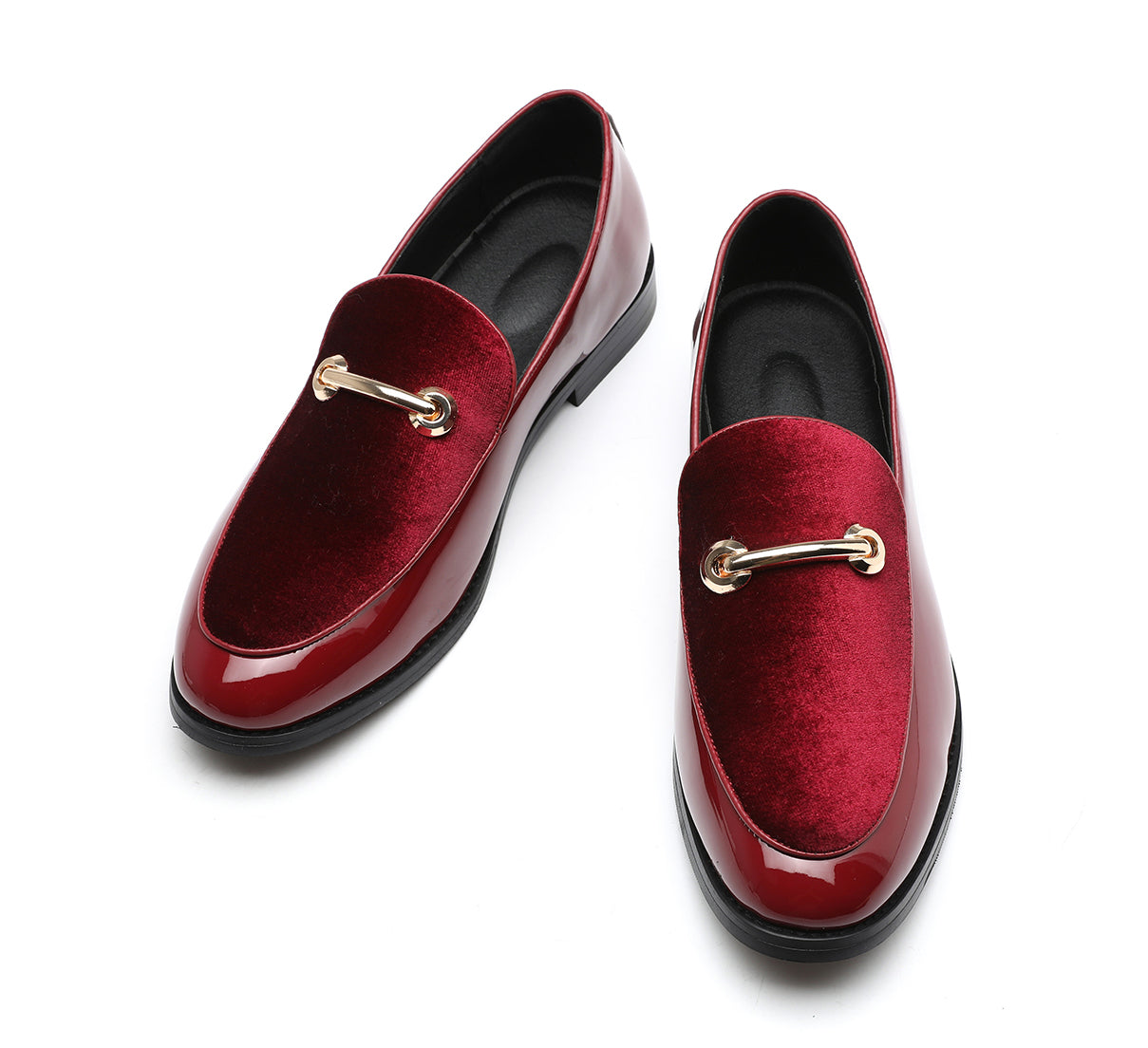 Men's Suede Horsebit Smoking Loafers