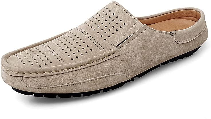 Men's Perforated Suede Clogs
