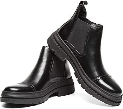 Botas Chelsea para hombre con puntera en negro 