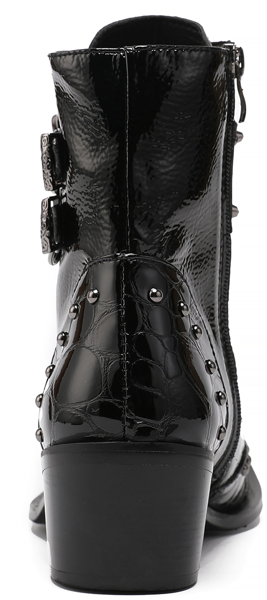 Men's Western Boots Buckle Lion High Top