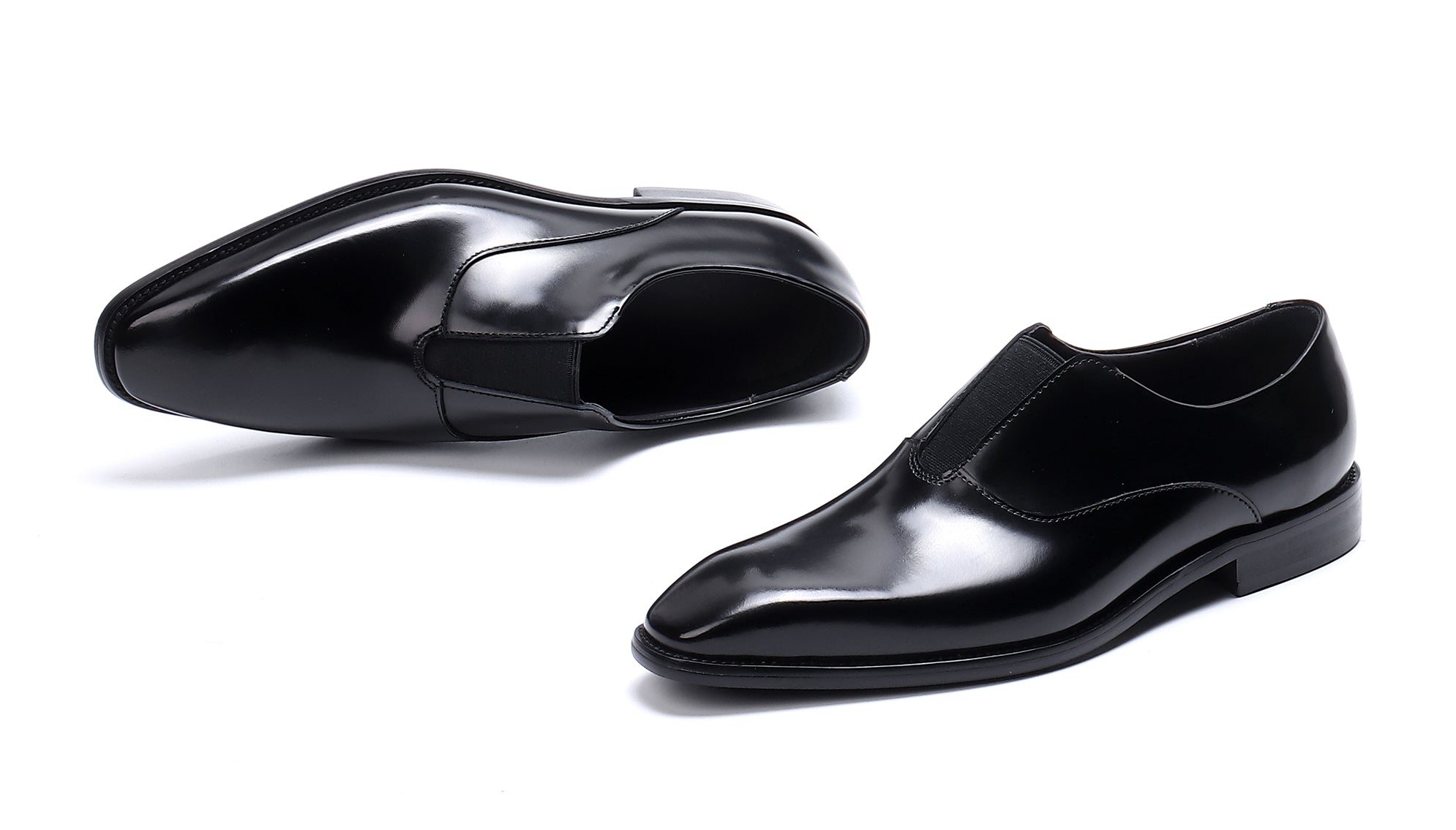 Mocasines de cuero formales de vestir para hombre