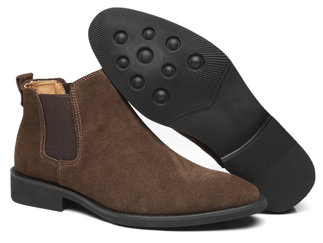 Men's Suede Leather Chelsea Boots