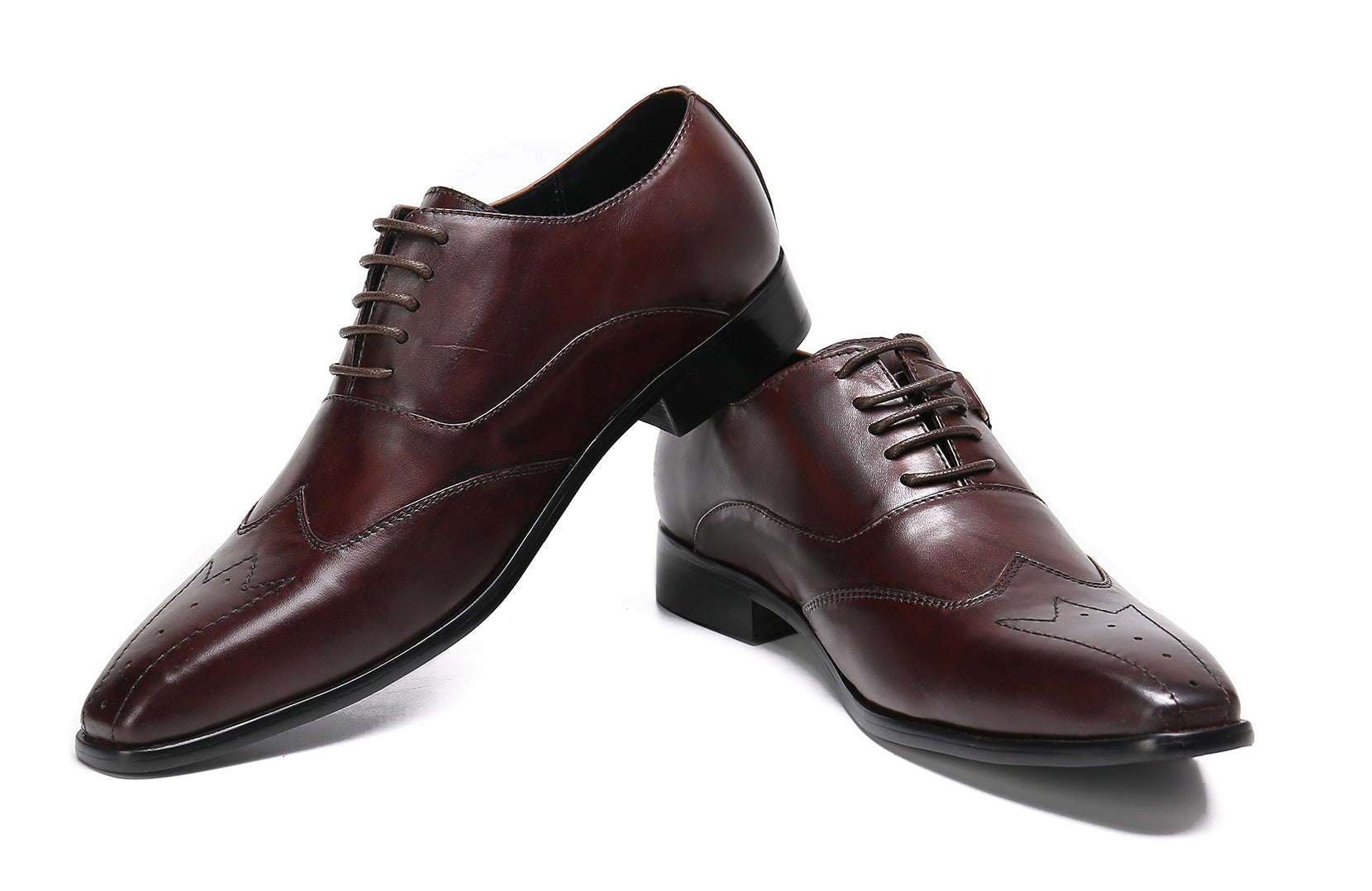 Zapatos Oxford formales con cordones para hombre 