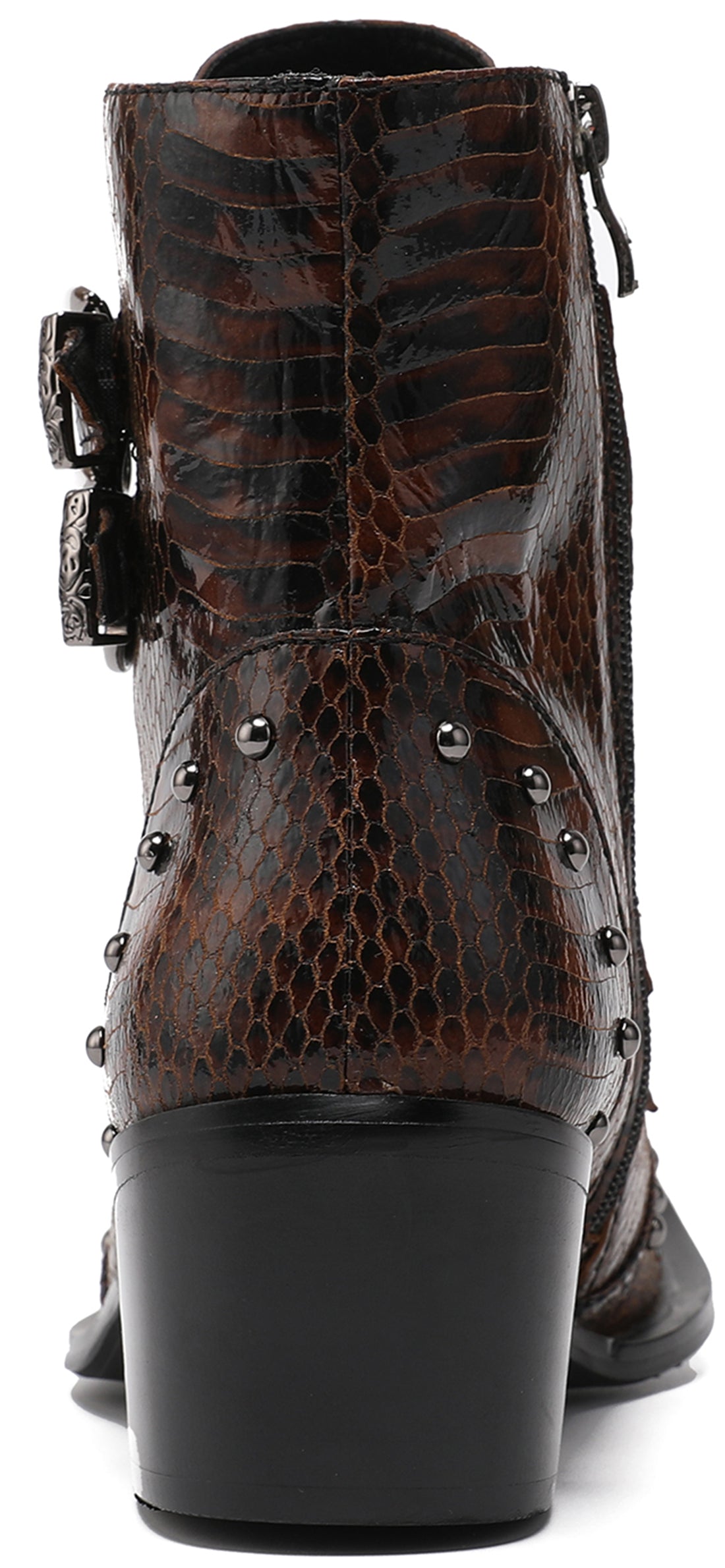 Men's Western Boots Buckle Lion High Top