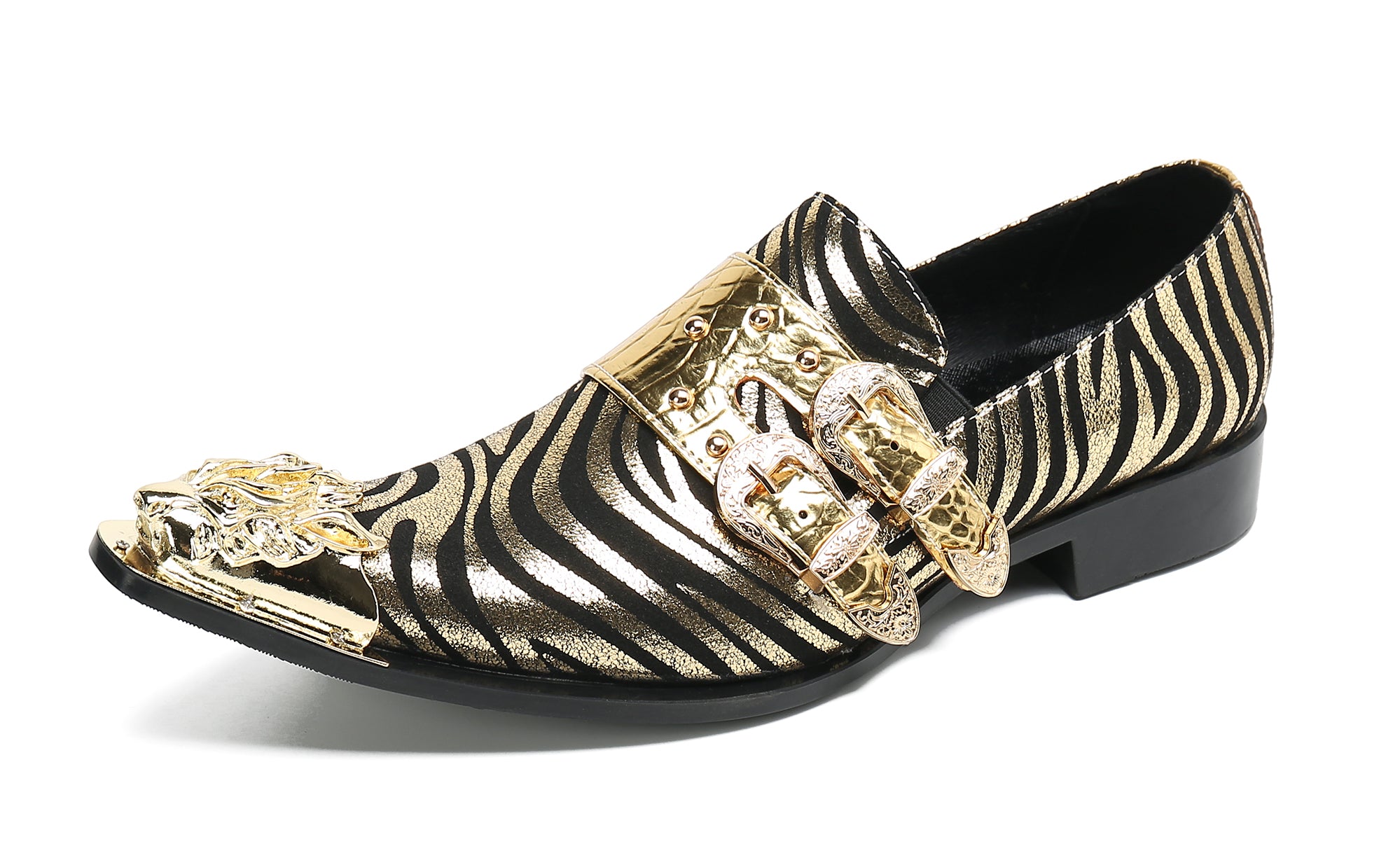 Men's Western Loafer Metal Tip Buckle