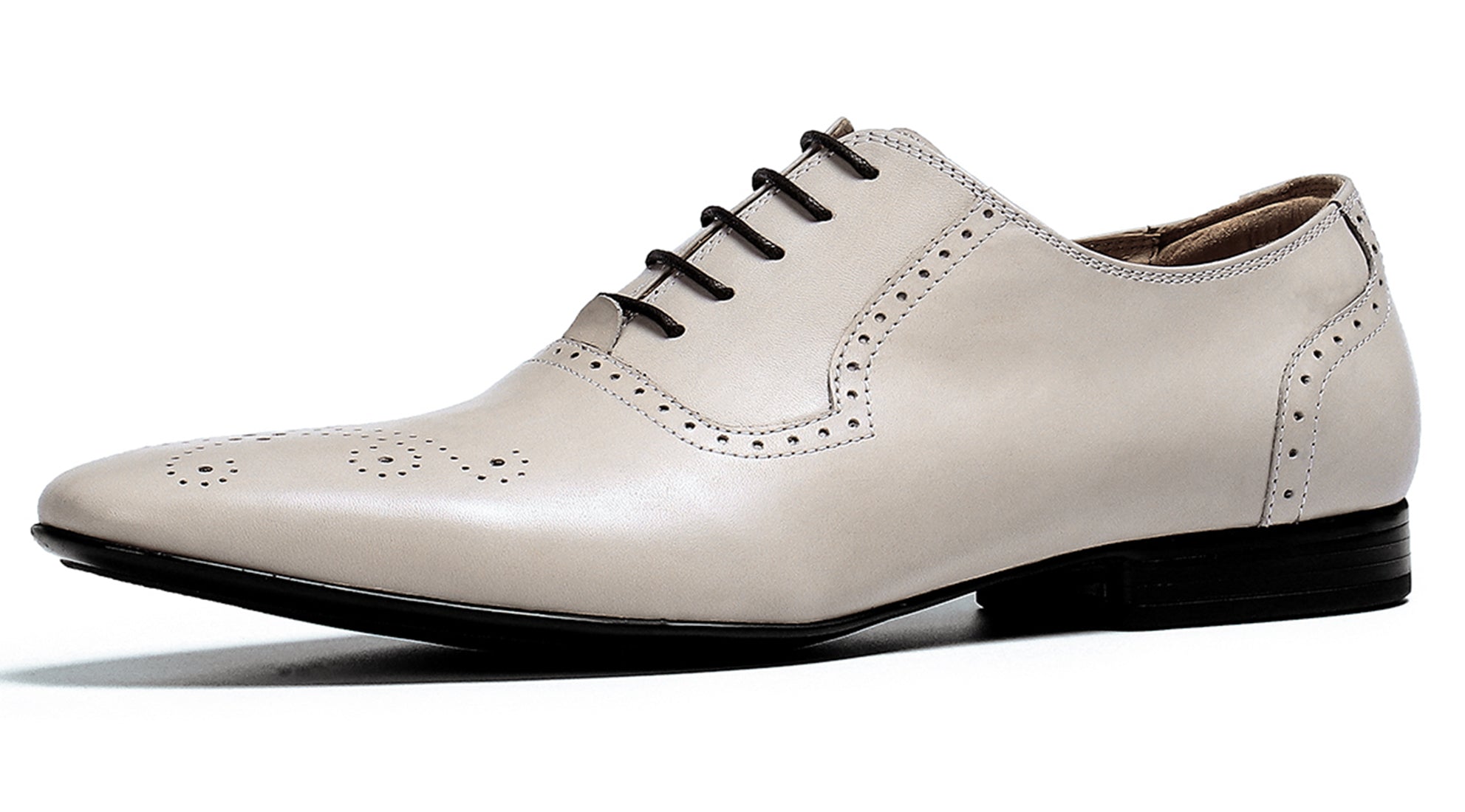 Oxford formal brogue de cuero para hombre