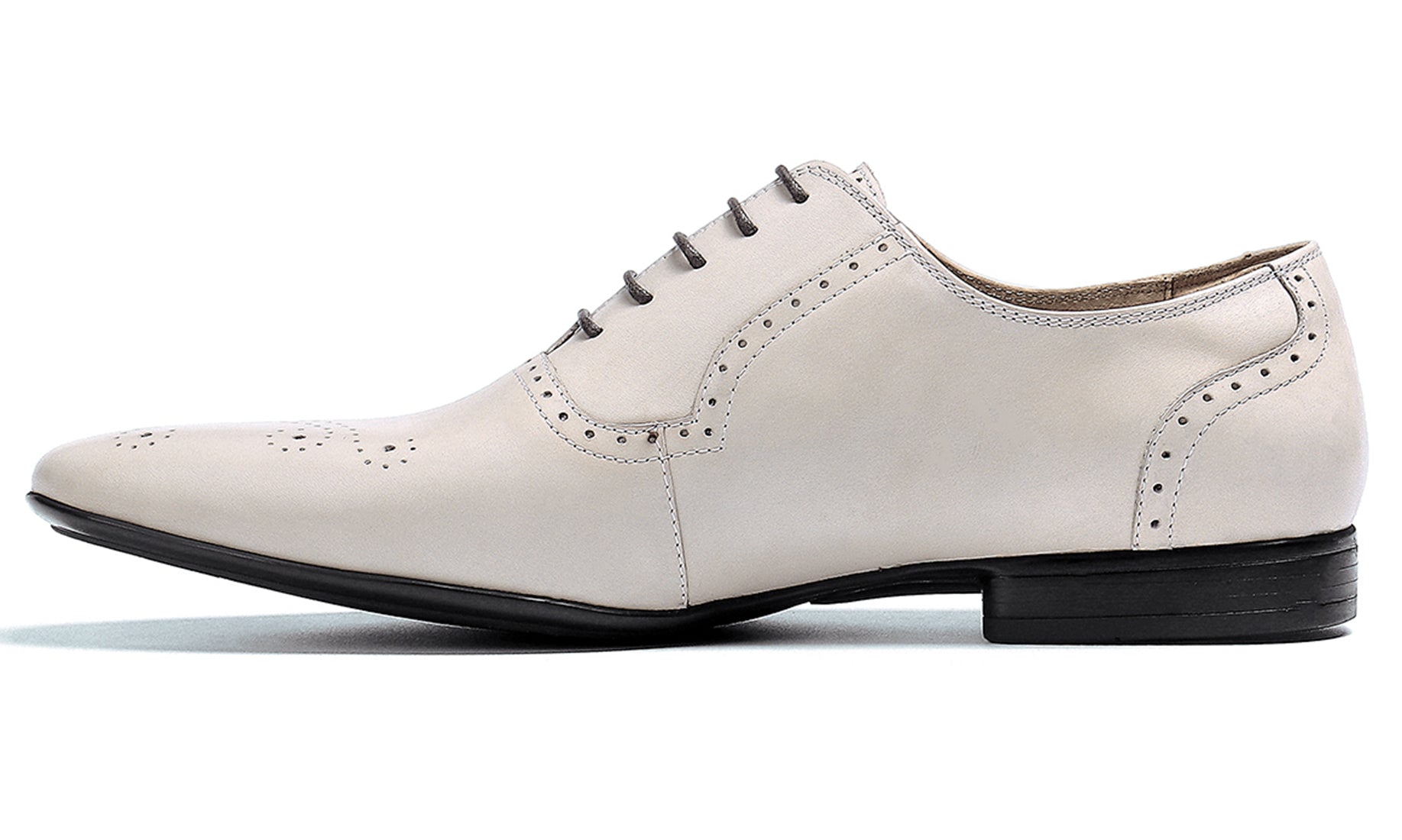 Oxford formal brogue de cuero para hombre