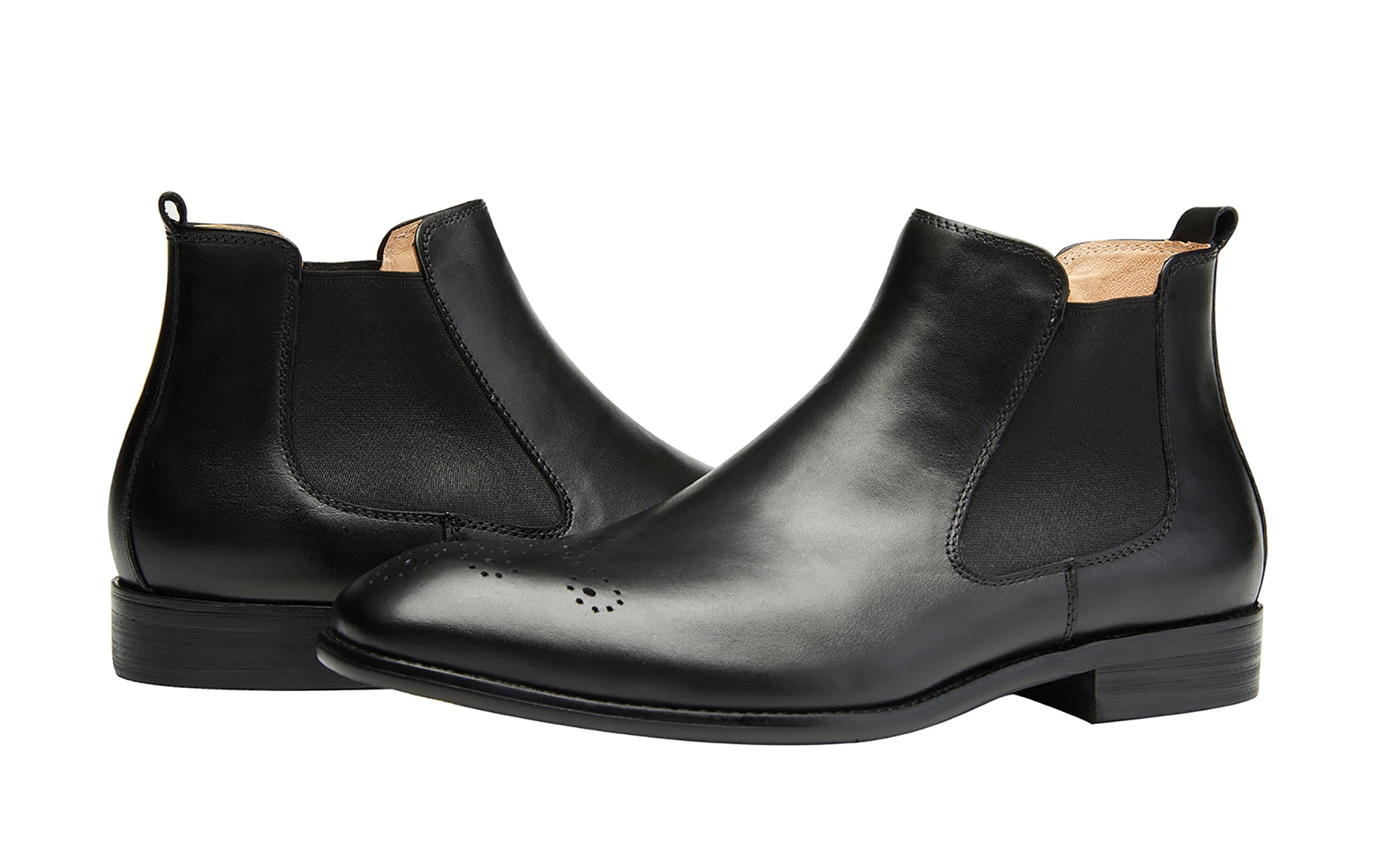 Botas Chelsea de piel auténtica para hombre 