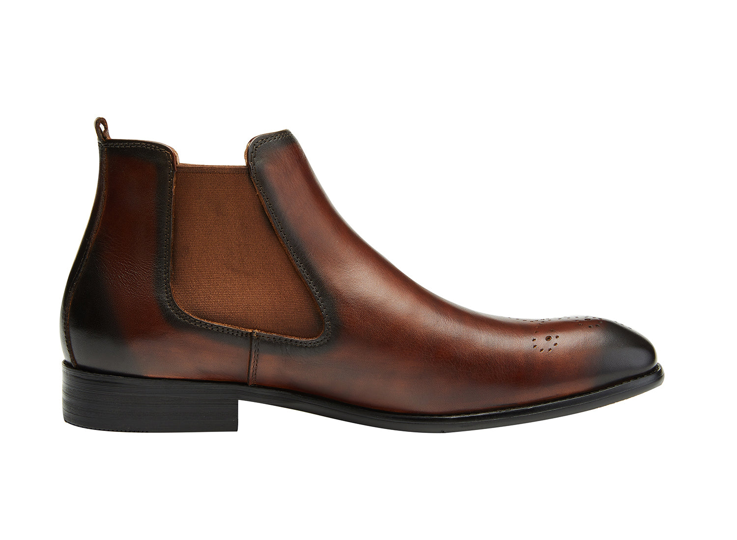 Botas Chelsea de piel auténtica para hombre 