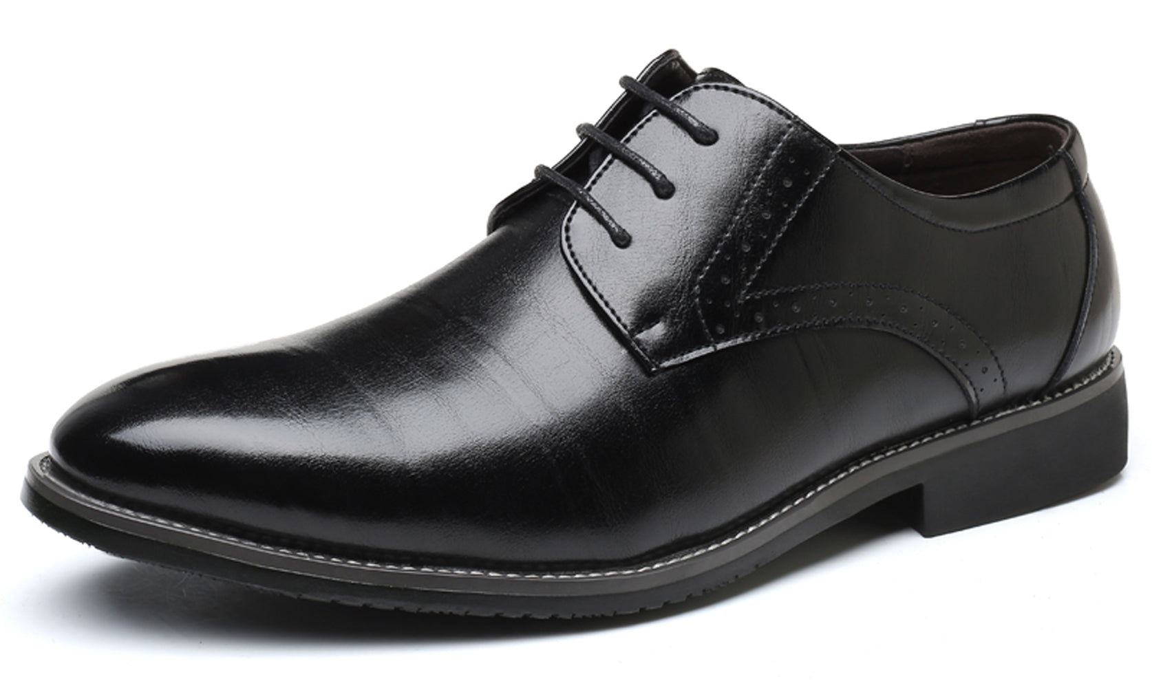 Men's Brogue Plain Derby Shoes