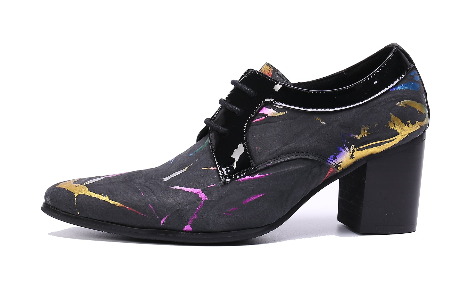 Zapatos de tacón Opera cómodos con cordones de cuero para hombre