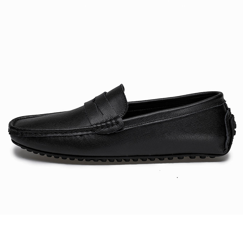 Men's Genuine Leather Plain Driving Moccasins