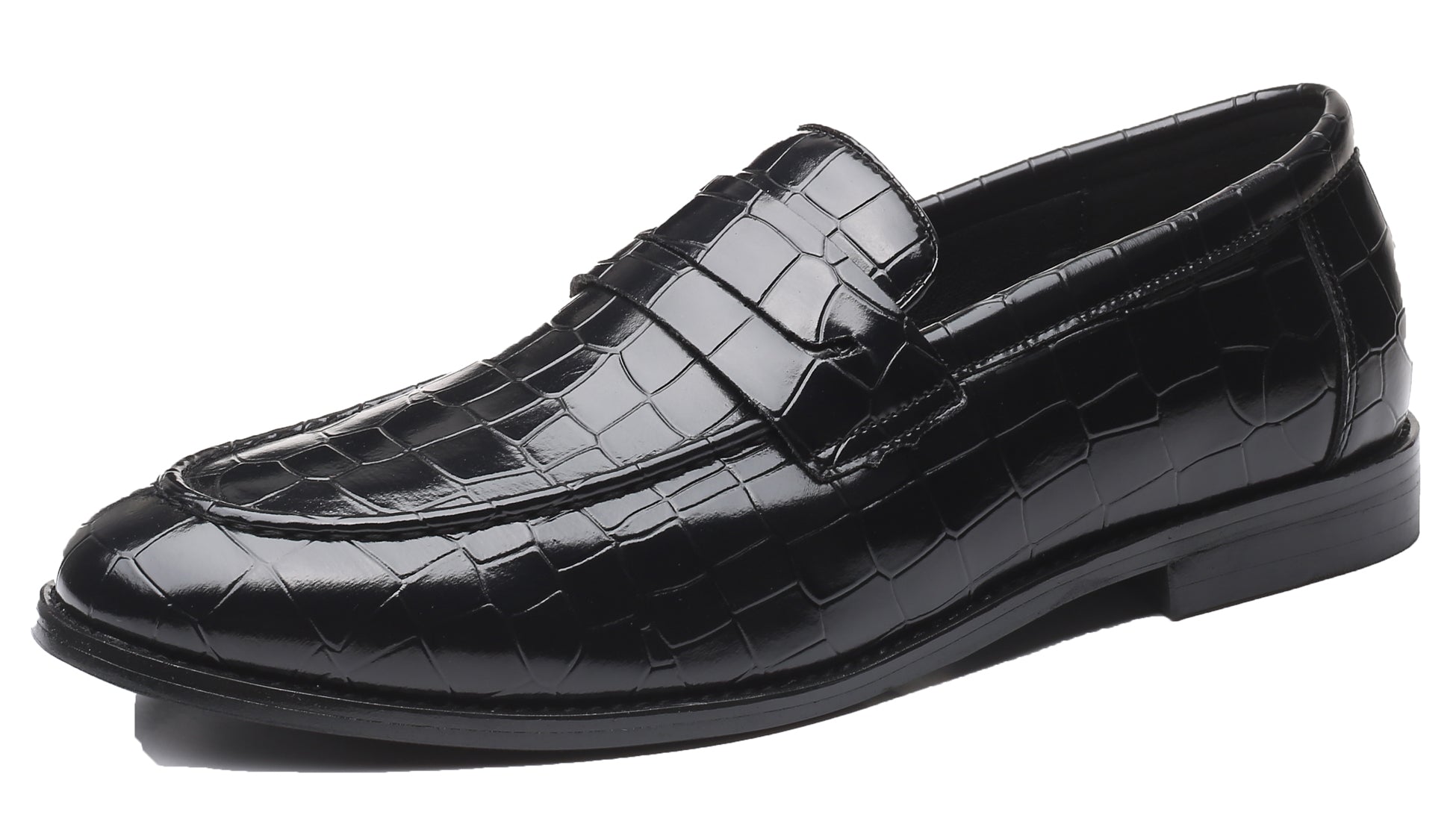 Mocasines Penny a cuadros para hombre