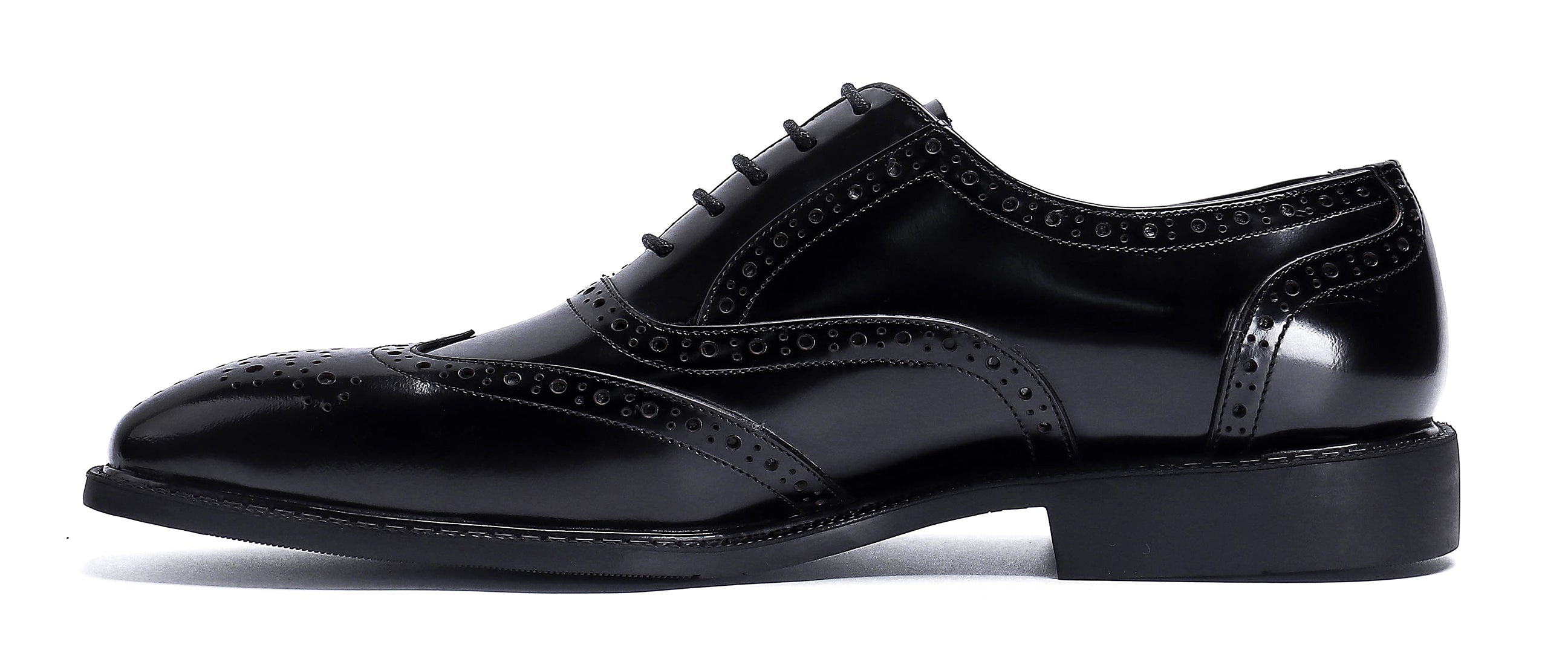 Zapatos Oxford formales de cuero Brogue para hombre 