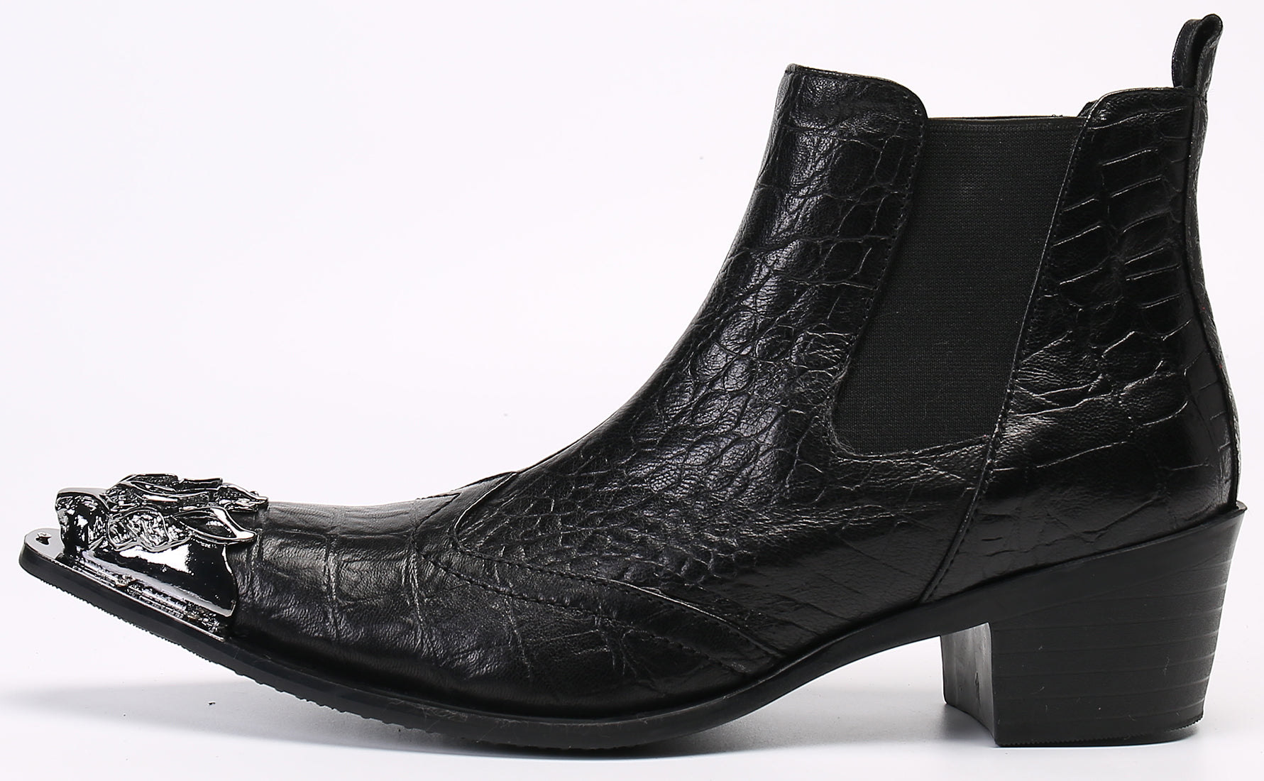 Men's Fashion Patent Leather Western Boots