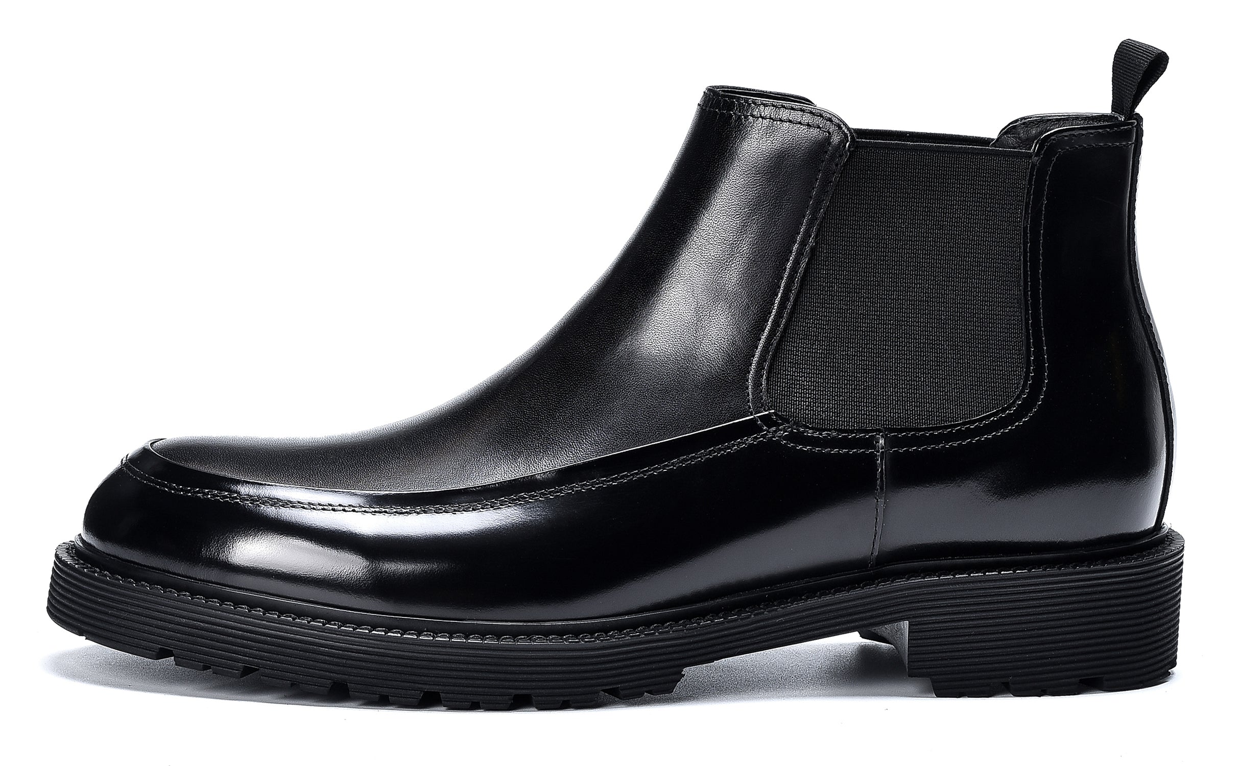 Botas Chelsea informales de cuero para hombre 