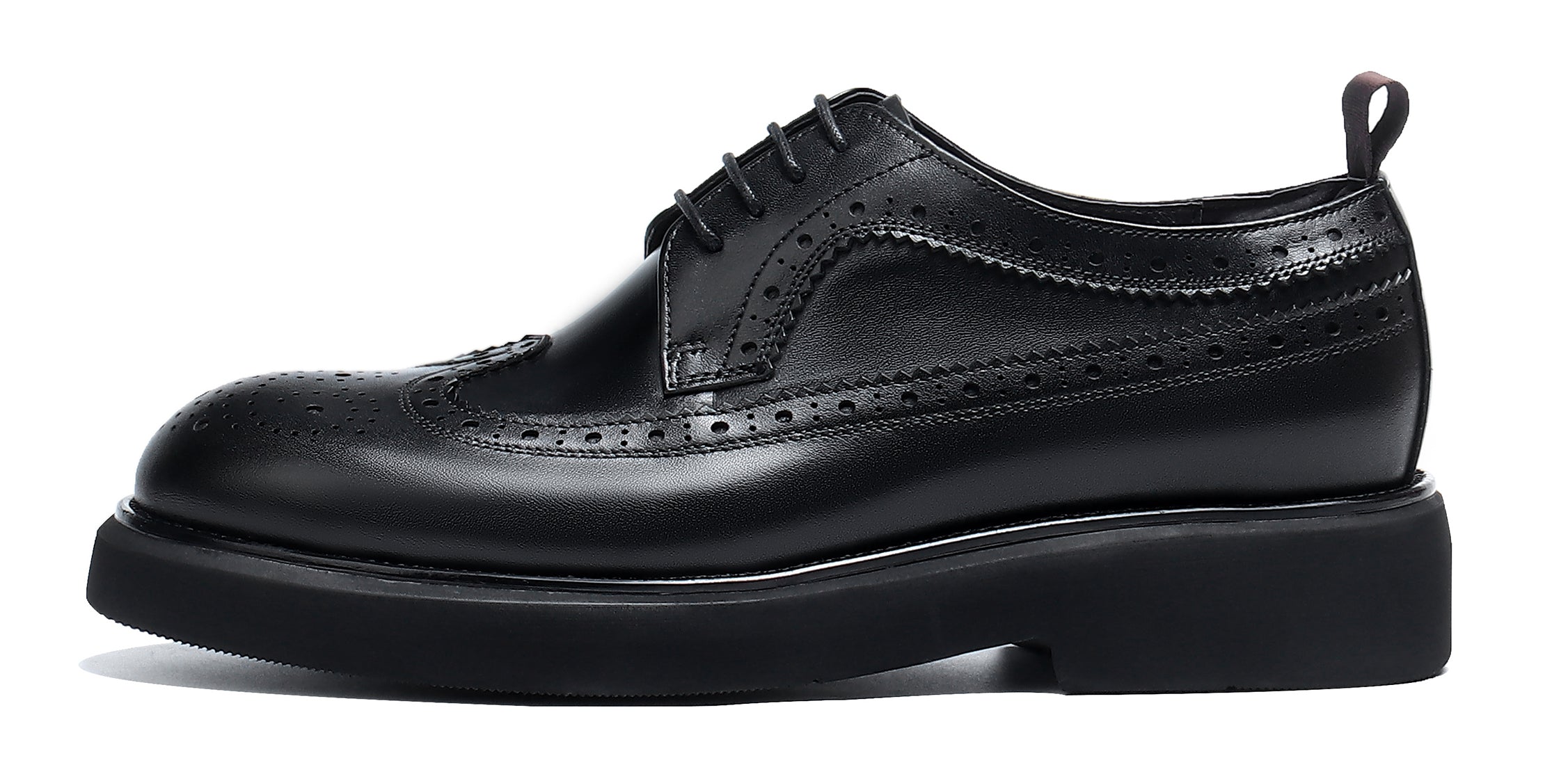 Derby de cuero Brogue Fashion para hombre 