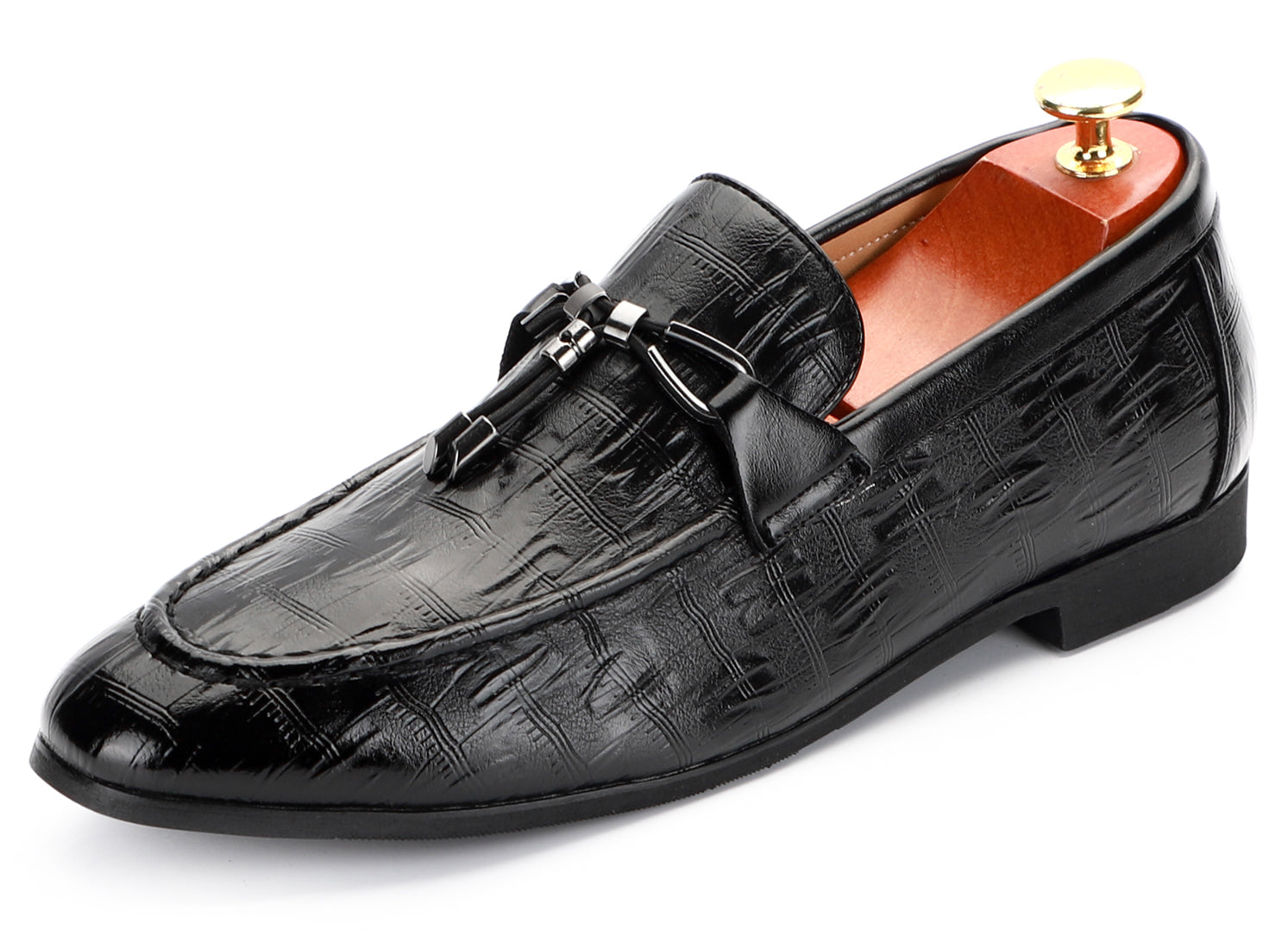 Men's Bow Tassel Smoking Loafers