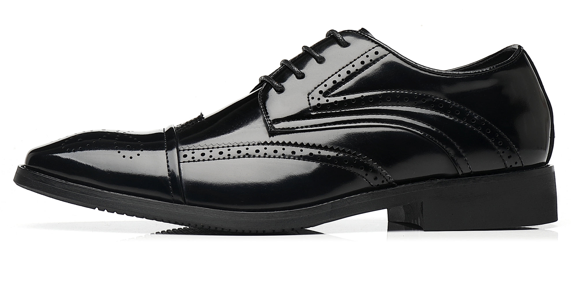 Zapatos Derby Brogues Wingtip para hombre