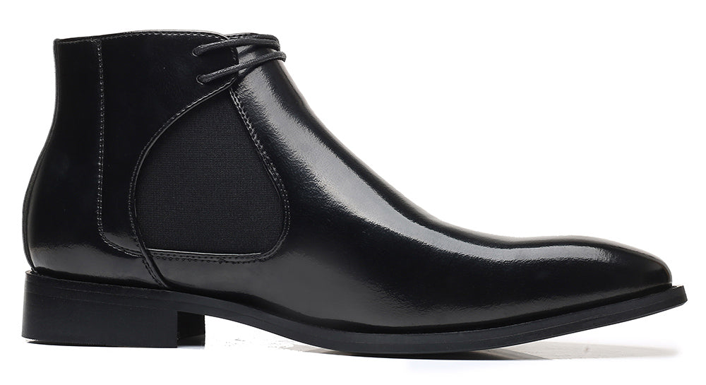 Men's Sleek Shiny Chelsea Boots