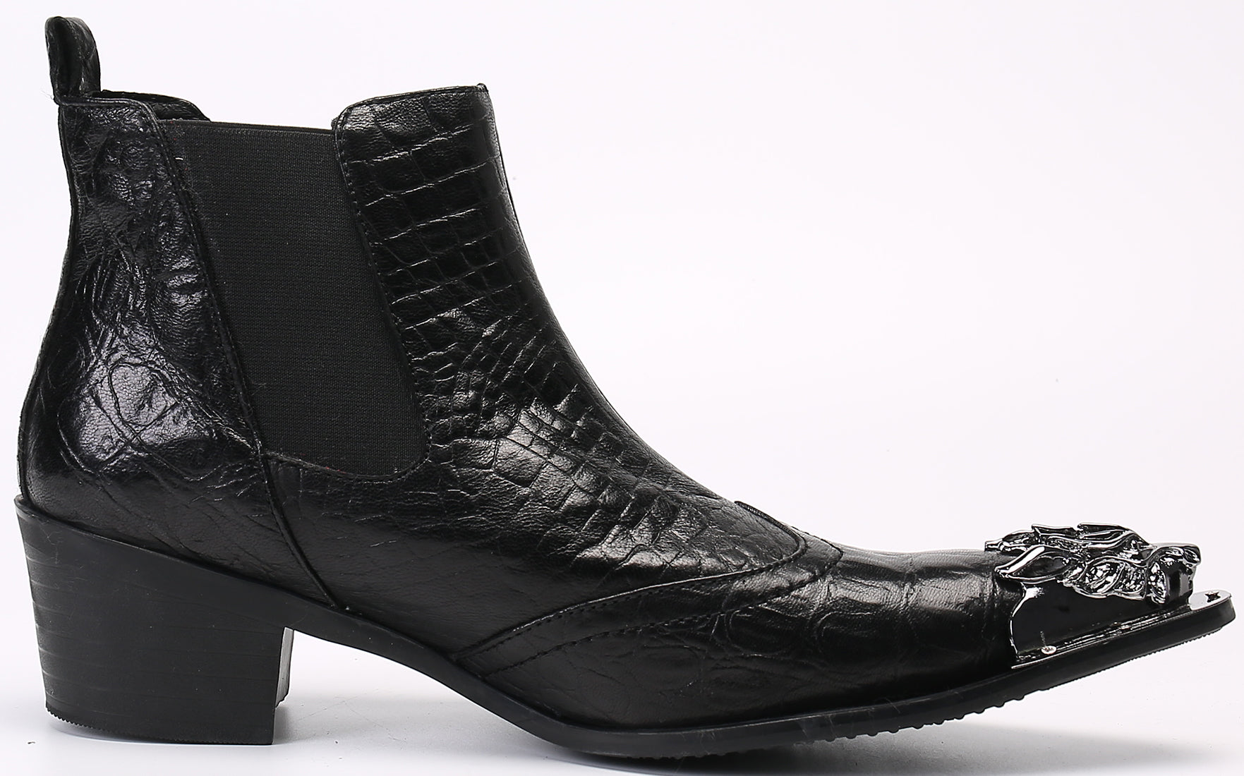 Men's Fashion Patent Leather Western Boots