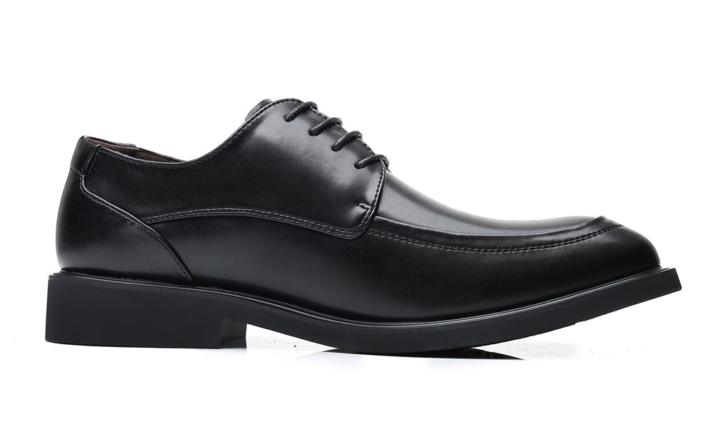 Zapatos Derby lisos con punta Moc para hombre