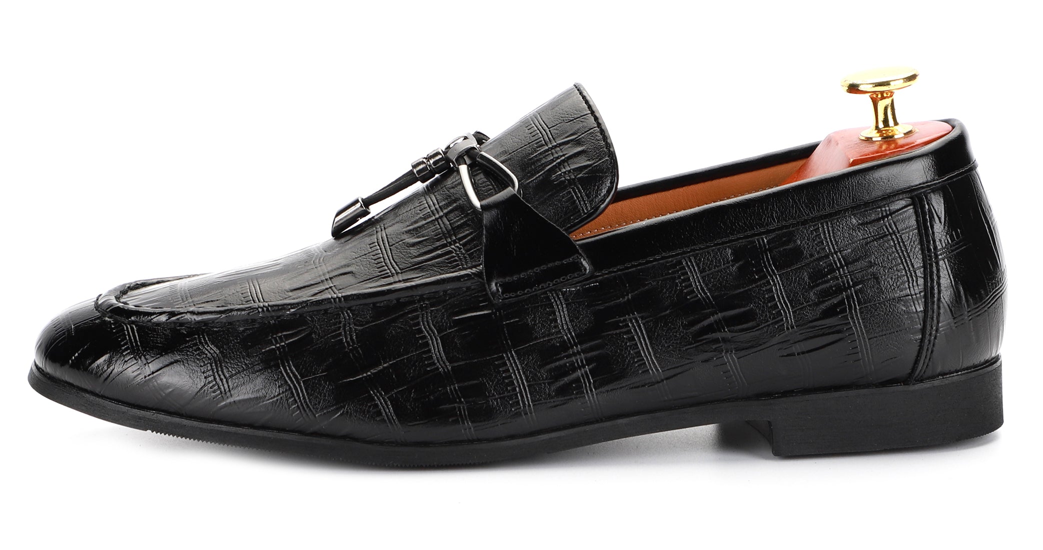 Men's Bow Tassel Smoking Loafers