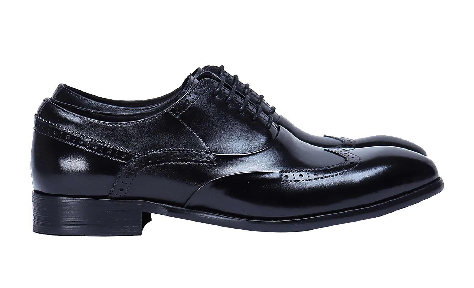 Zapatos Oxford de cuero con cordones para hombre 